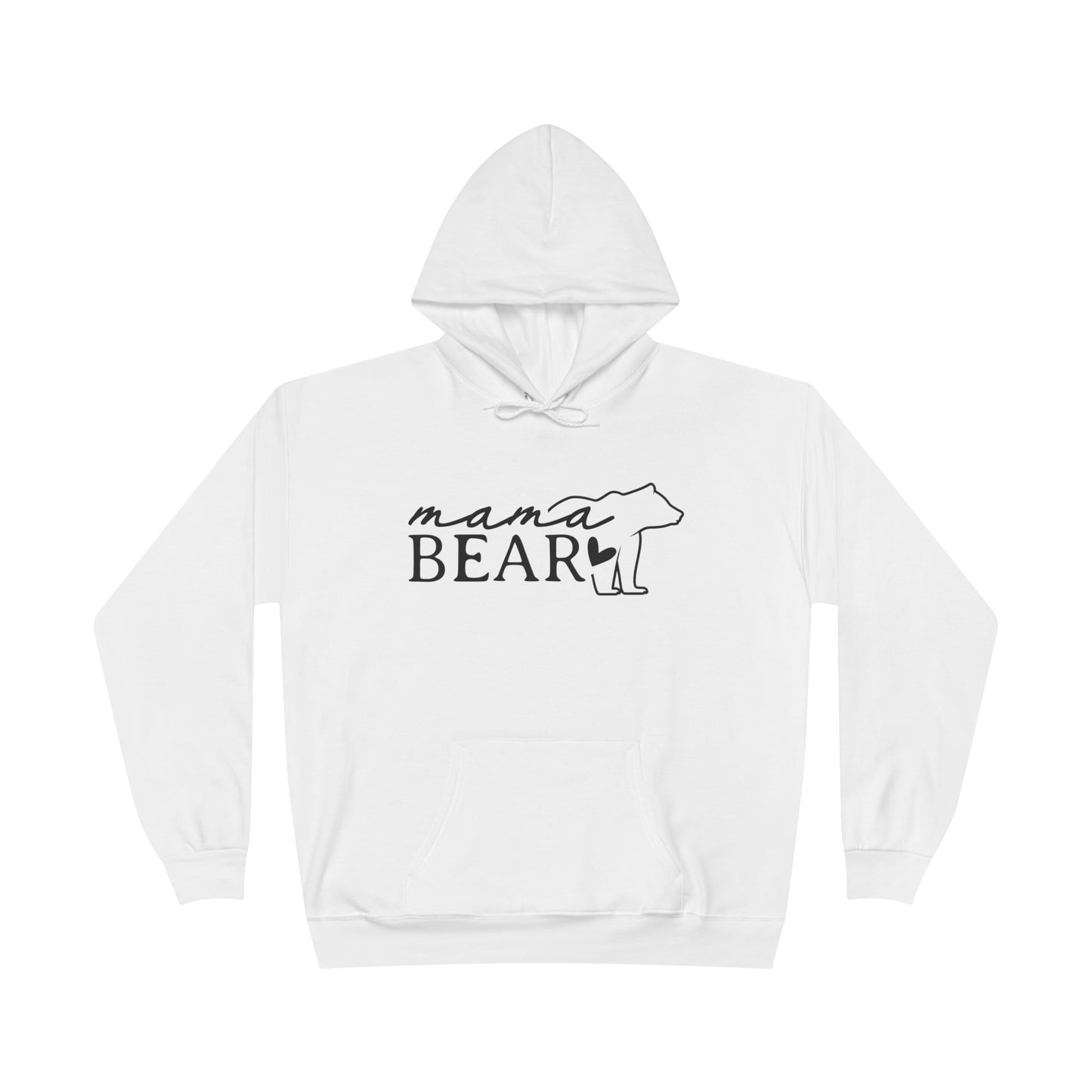 "Mama Bear Silhouette" Pullover Hoodie Sweatshirt