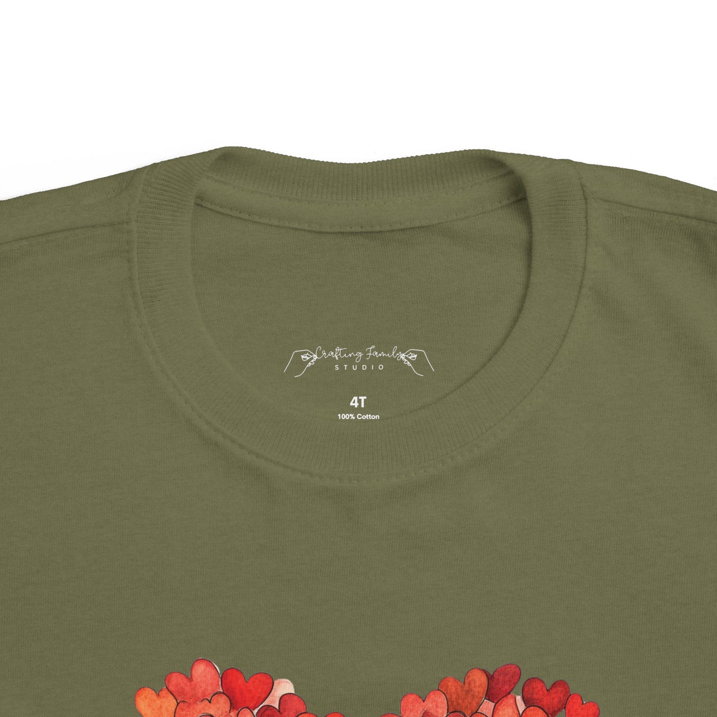 "Hearts in Heart" Toddler's Jersey Tee