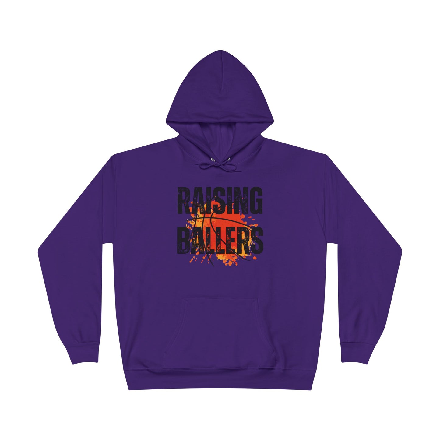 Personalized - "Raising Ballers" Basketball Mom Hoodie Sweatshirt