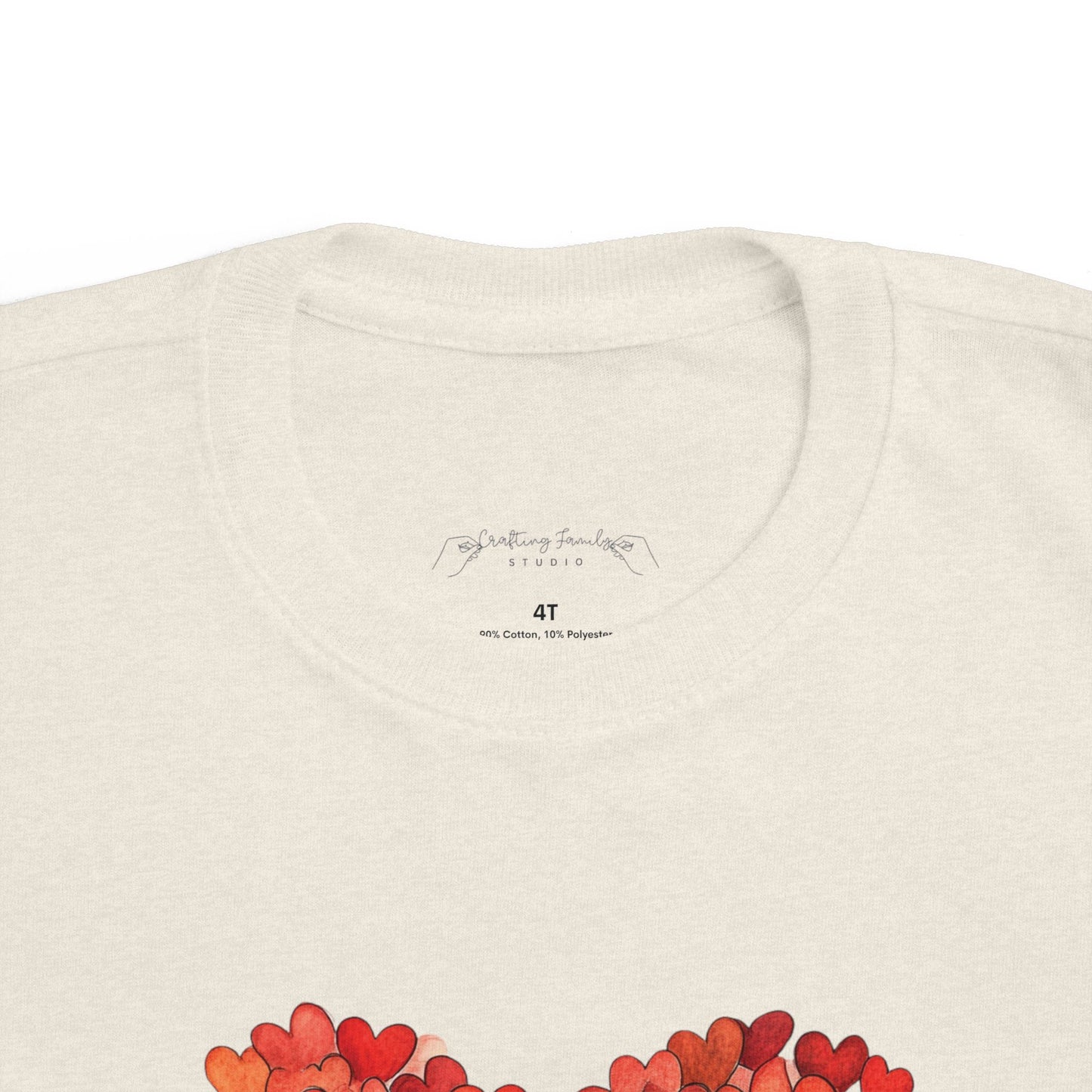 "Hearts in Heart" Toddler's Jersey Tee