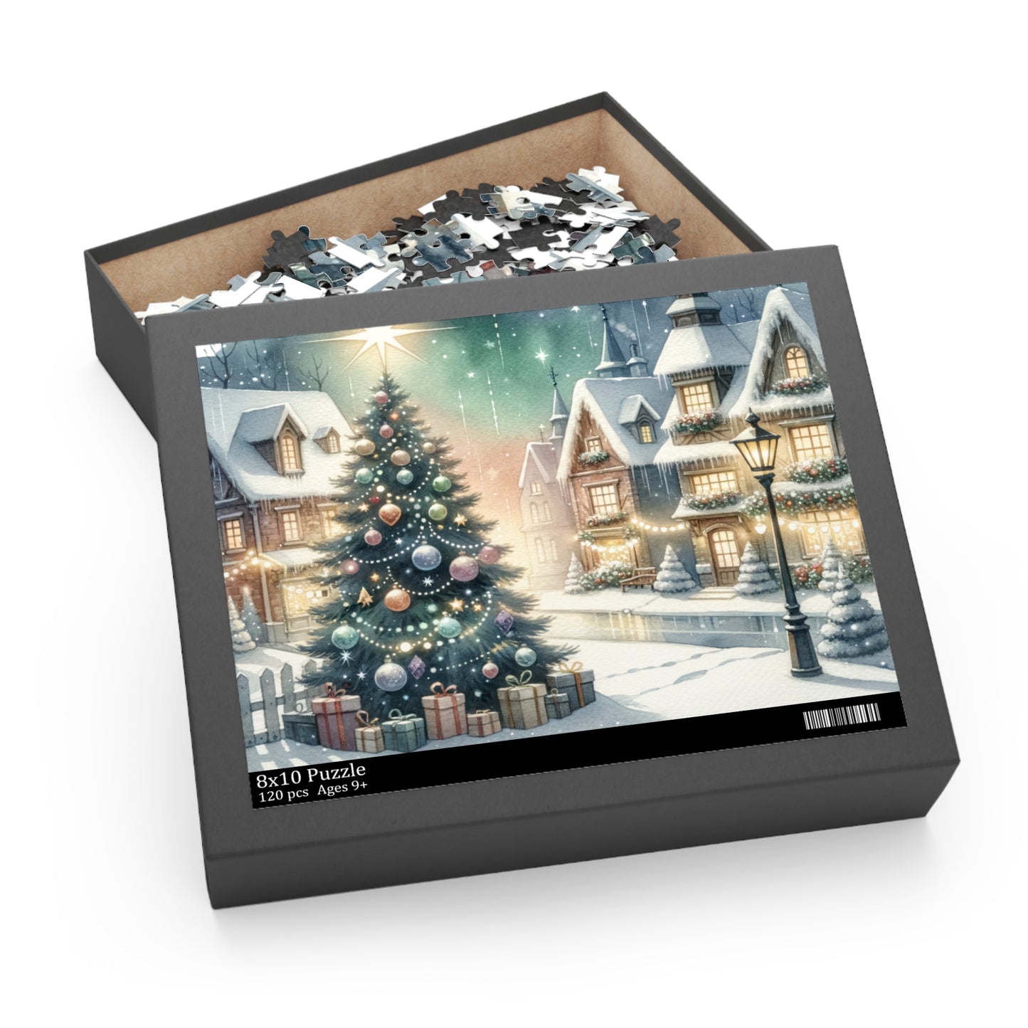 Watercolor Winter Puzzle (120 Piece)