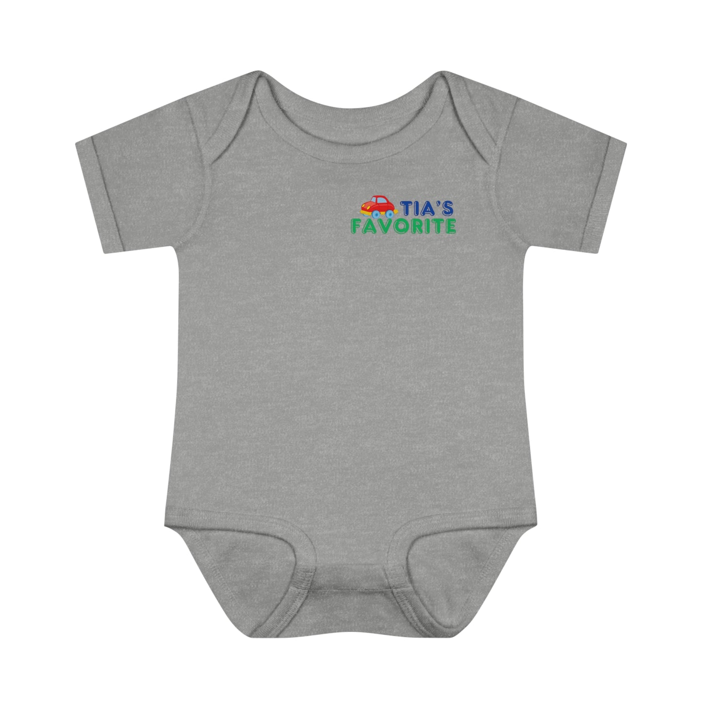 "Tia's Favorite" - ToyCar Infant Bodysuit