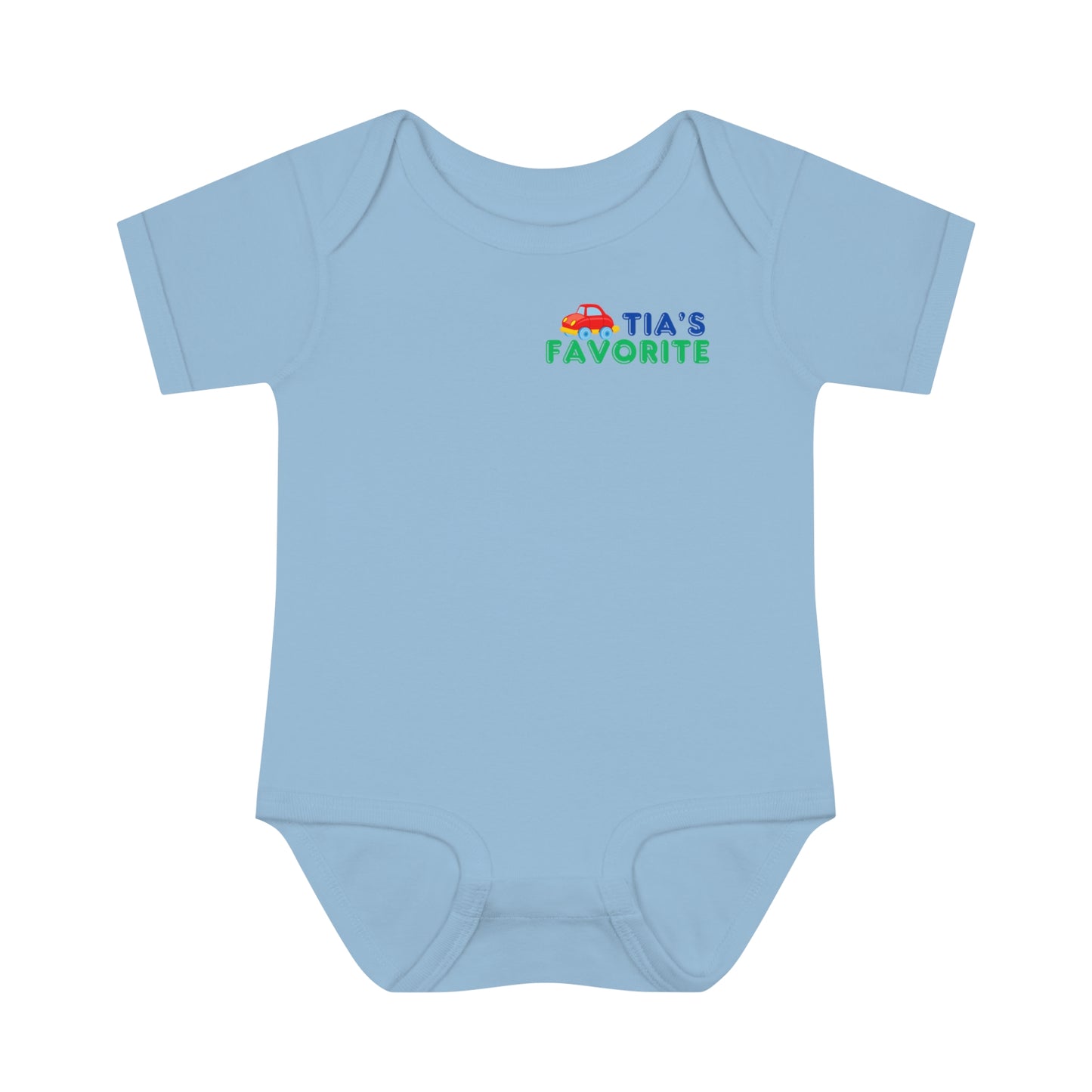 "Tia's Favorite" - ToyCar Infant Bodysuit