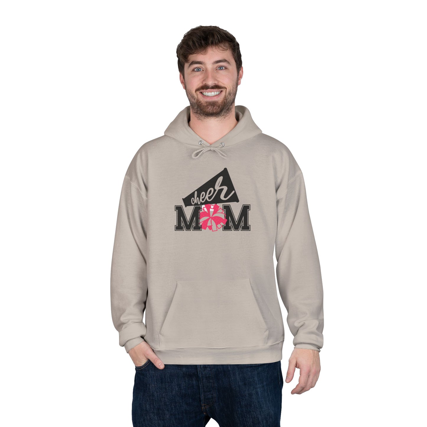 "PomPom Cheer Mom" Hoodie Sweatshirt