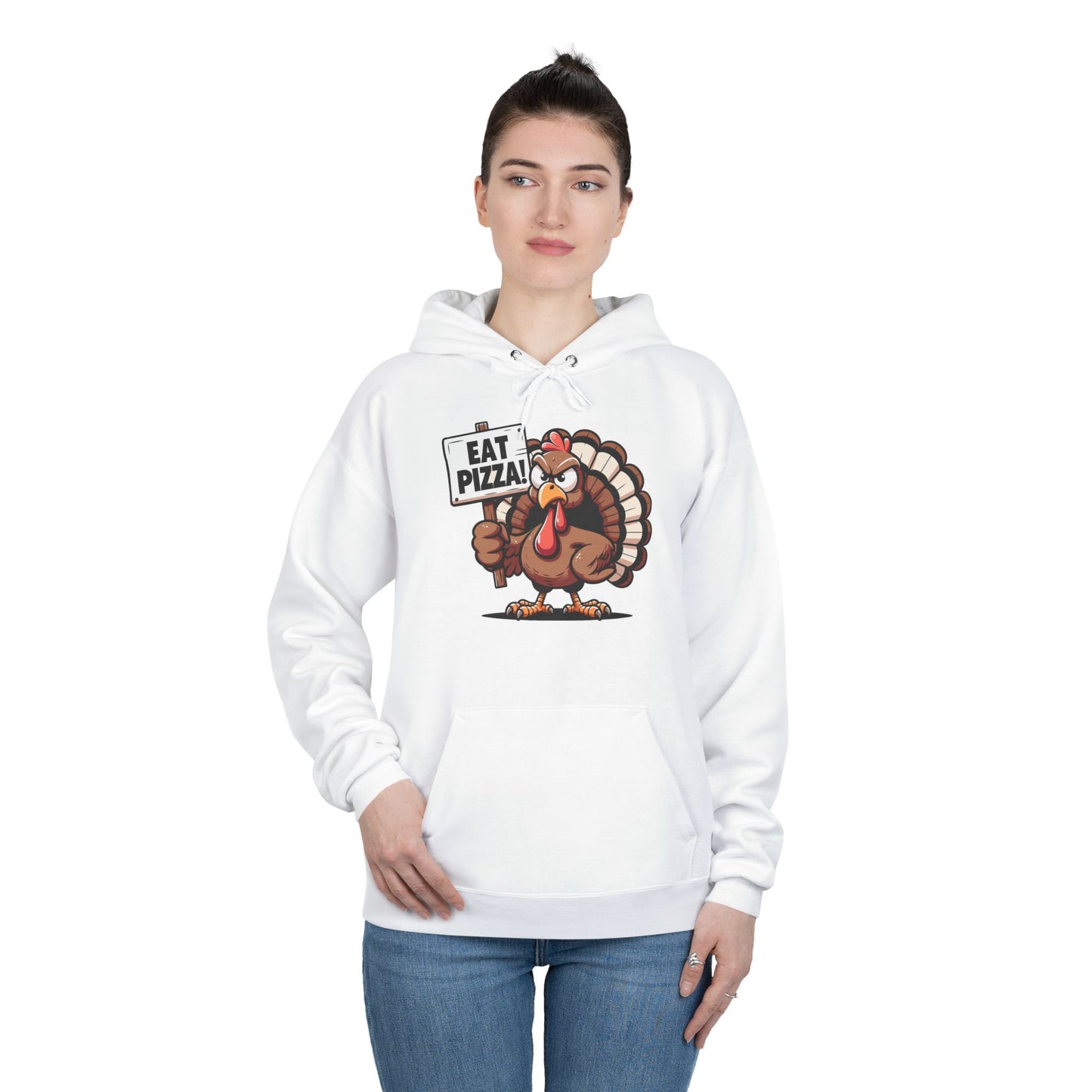 "Eat Pizza" Pullover Hoodie Sweatshirt