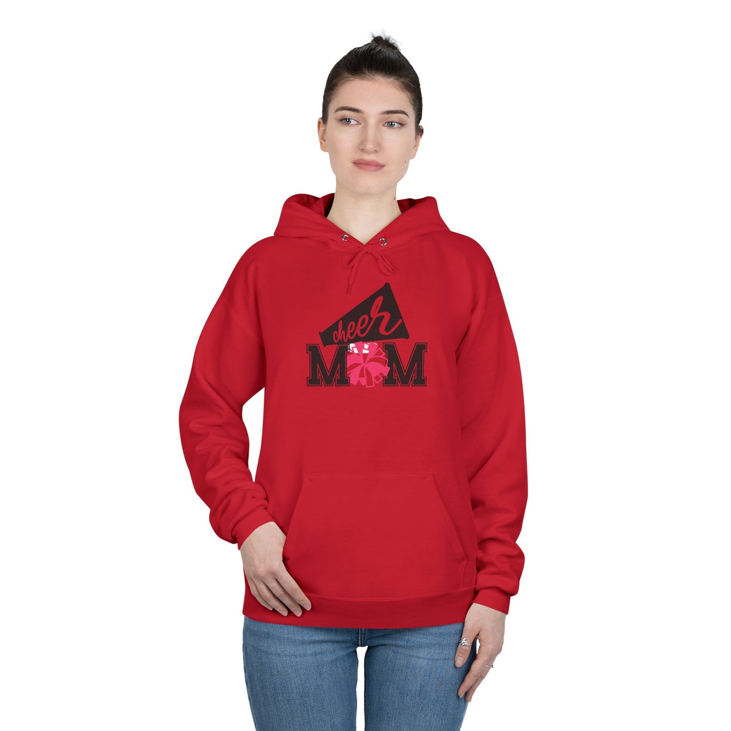 "PomPom Cheer Mom" Hoodie Sweatshirt