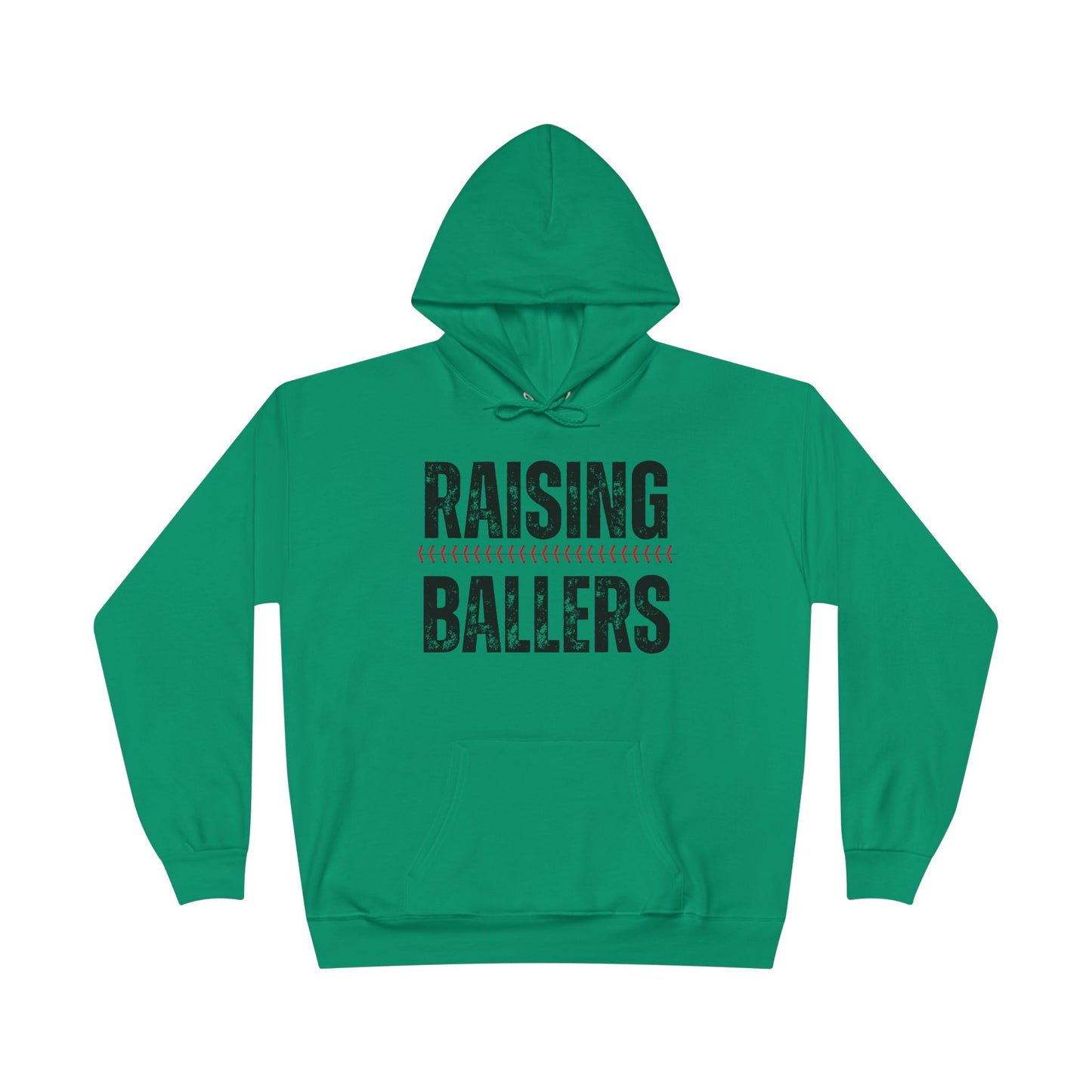 Personalized - "Raising Ballers" Baseball Mom Hoodie Sweatshirt