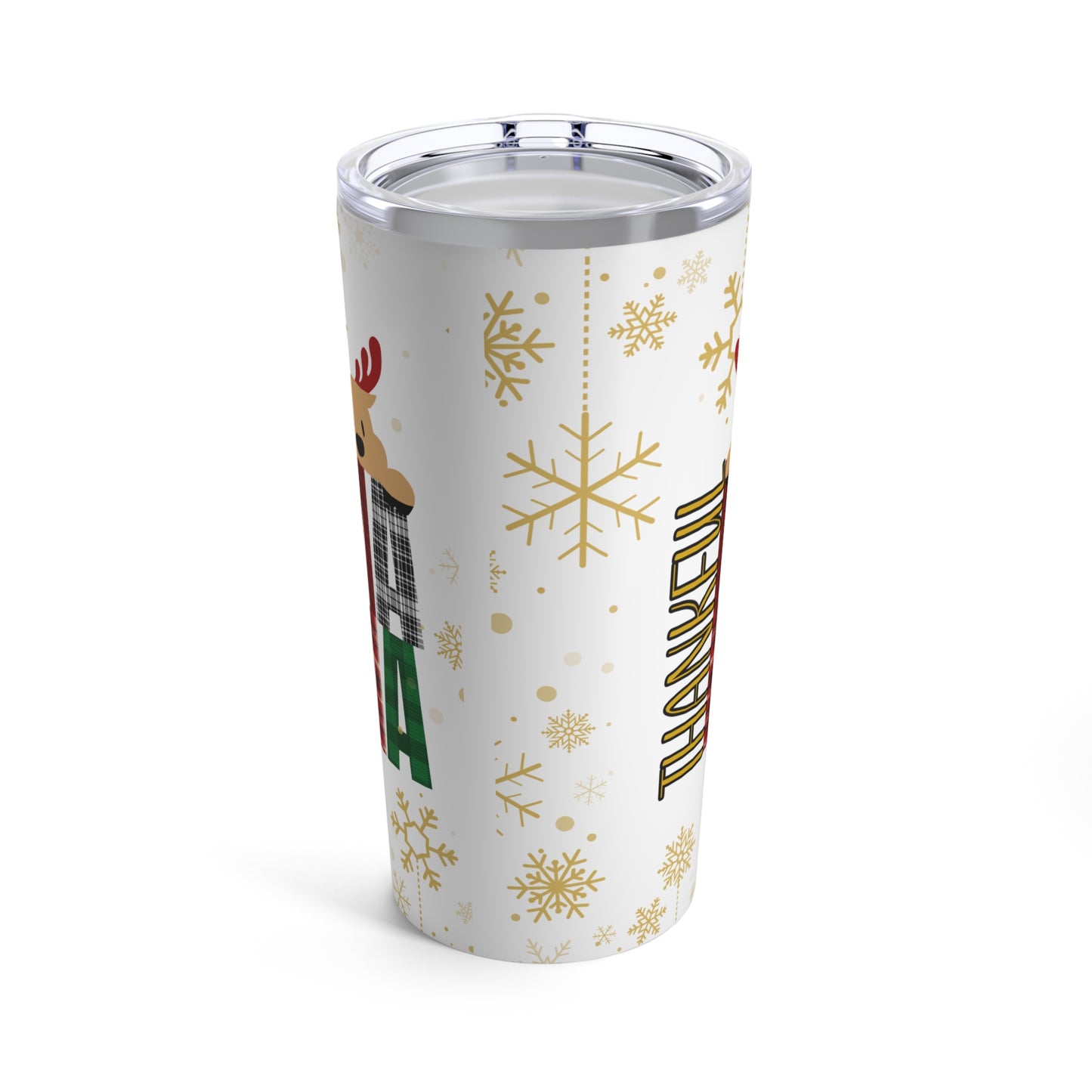 "Thankful Mama" - Reindeer Tumbler