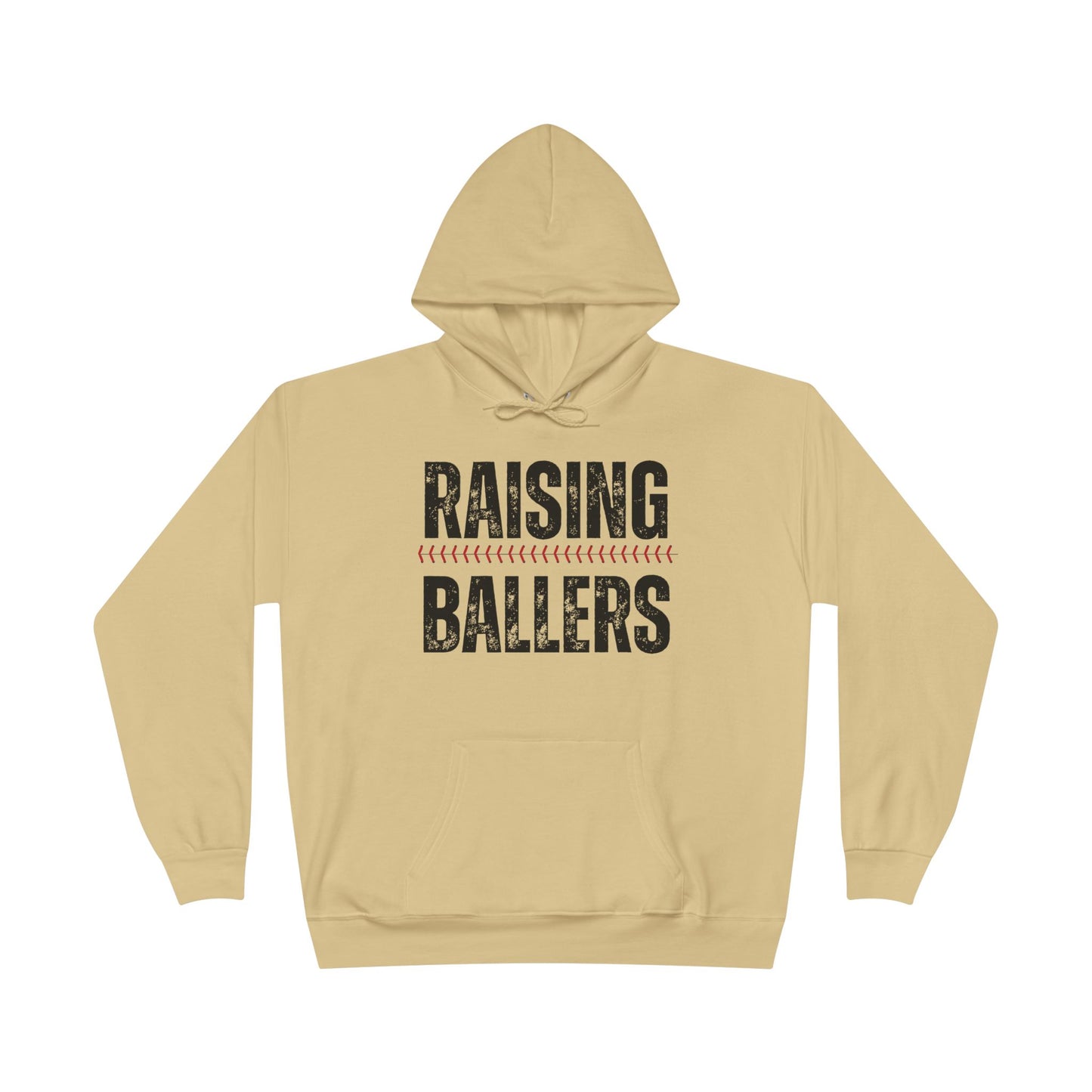 Personalized - "Raising Ballers" Baseball Mom Hoodie Sweatshirt