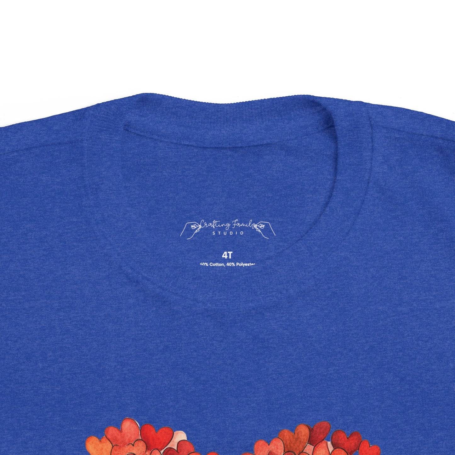 "Hearts in Heart" Toddler's Jersey Tee
