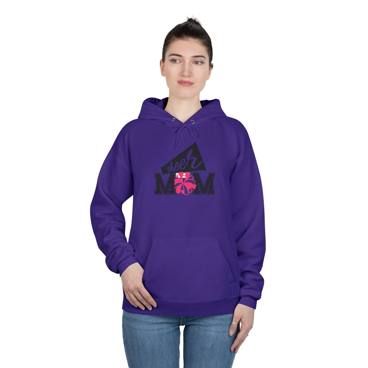 "PomPom Cheer Mom" Hoodie Sweatshirt