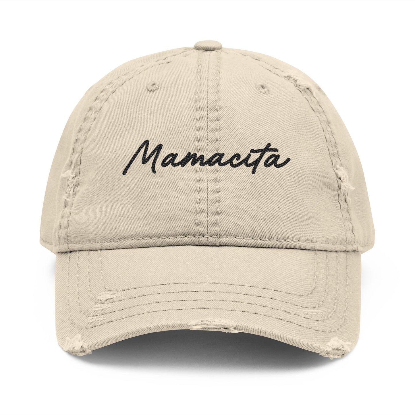 Distressed Embroidered Hat - Mamacita