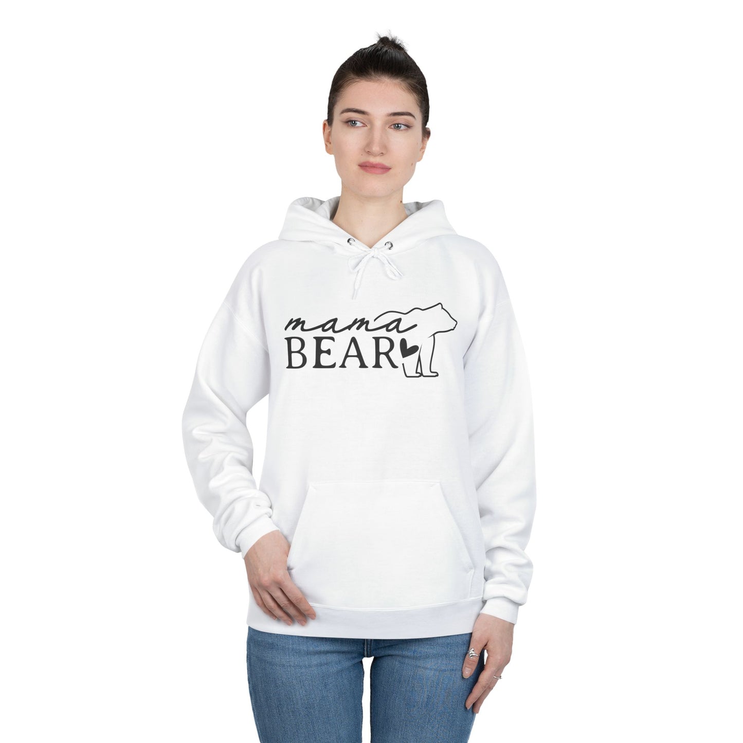 "Mama Bear Silhouette" Pullover Hoodie Sweatshirt