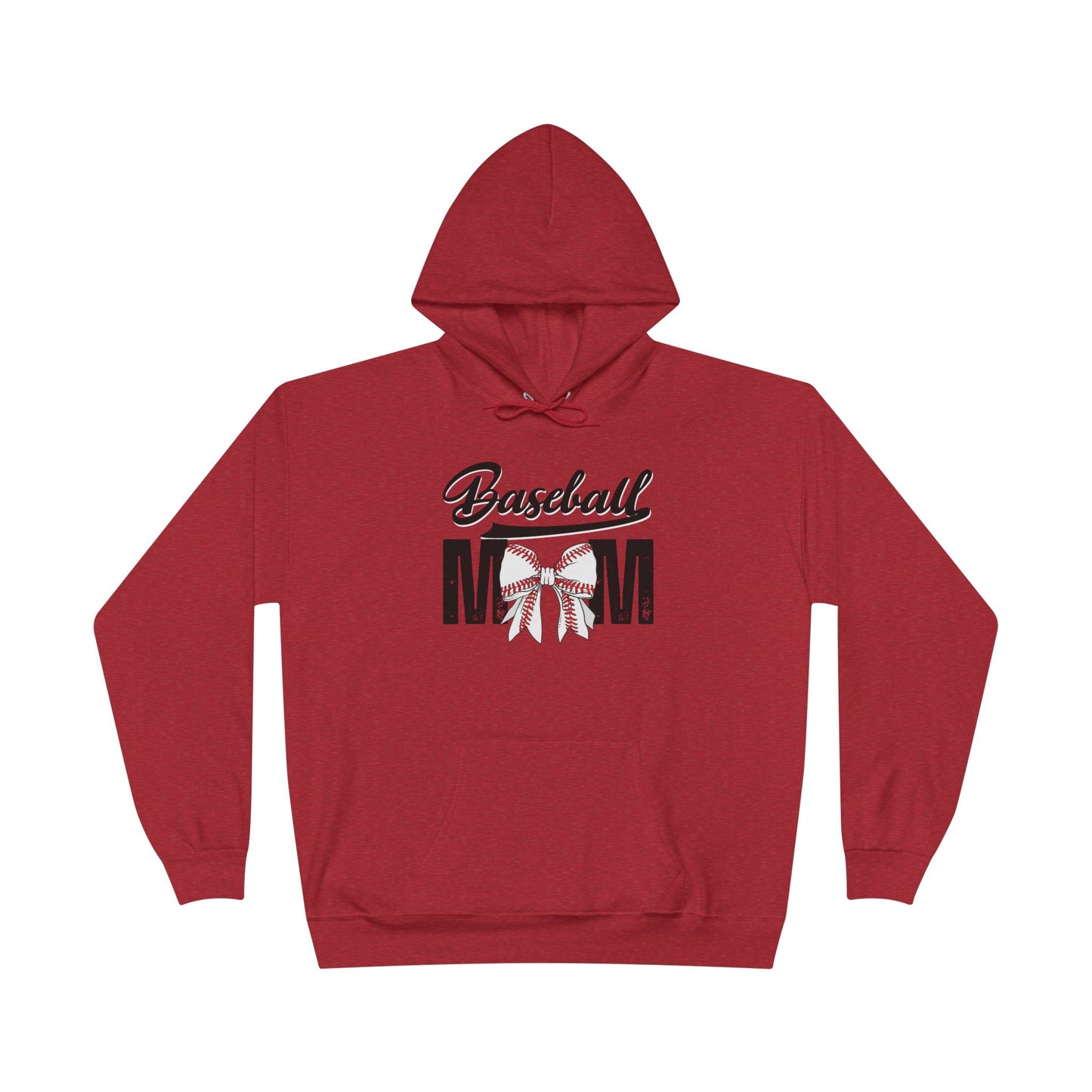 Personalized - "BaseBow" Baseball Mom Hoodie Sweatshirt