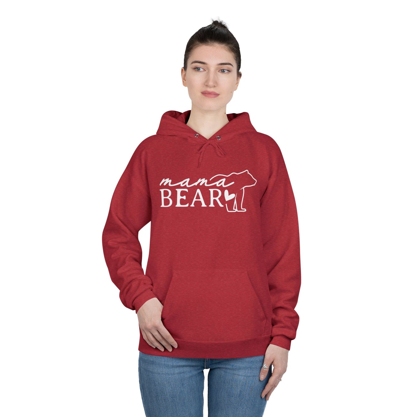 "Mama Bear Silhouette" Pullover Hoodie Sweatshirt