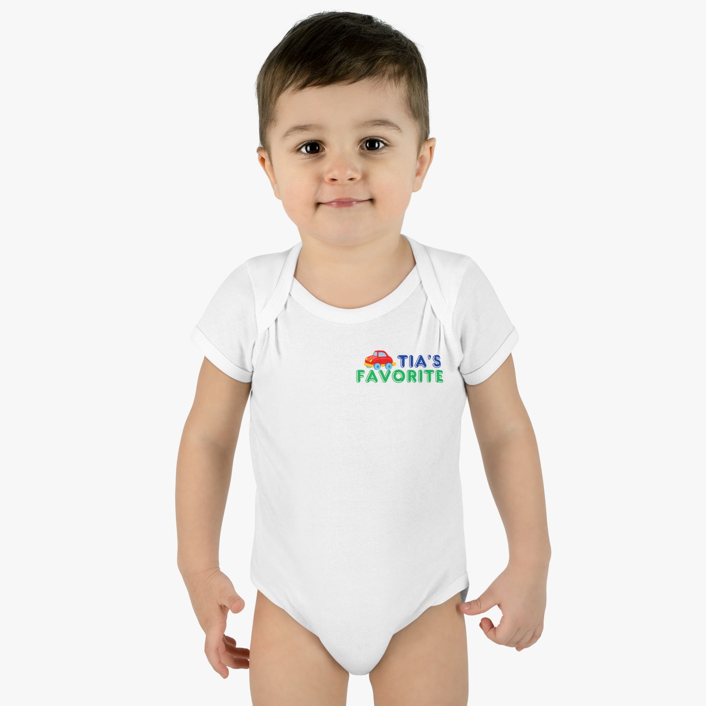 "Tia's Favorite" - ToyCar Infant Bodysuit