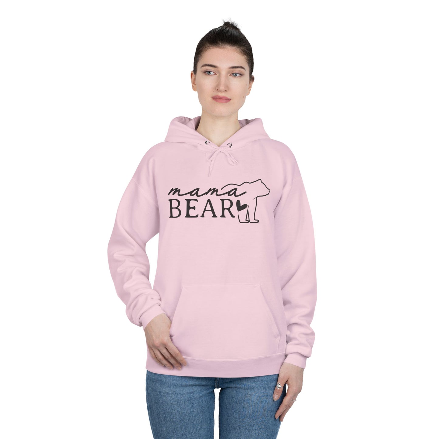 "Mama Bear Silhouette" Pullover Hoodie Sweatshirt