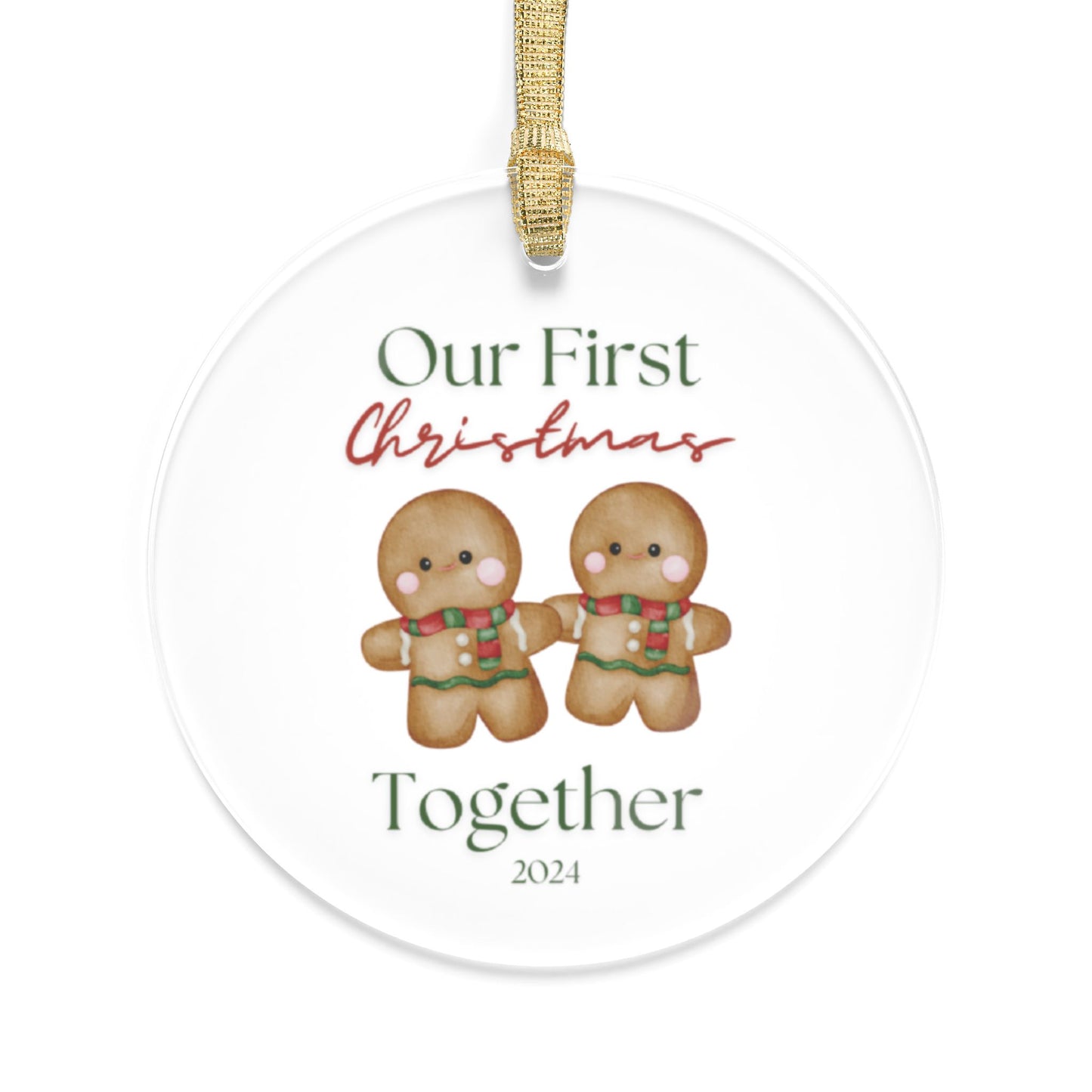 "First Christmas Together"" Acrylic Ornament