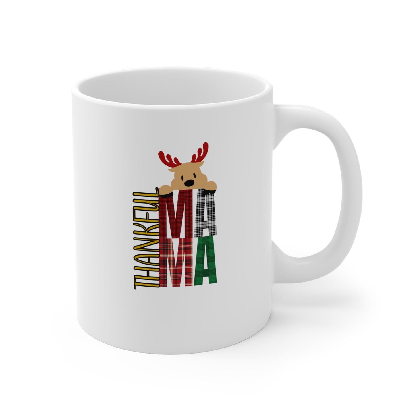 “Thankful Mama” - Reindeer Mug