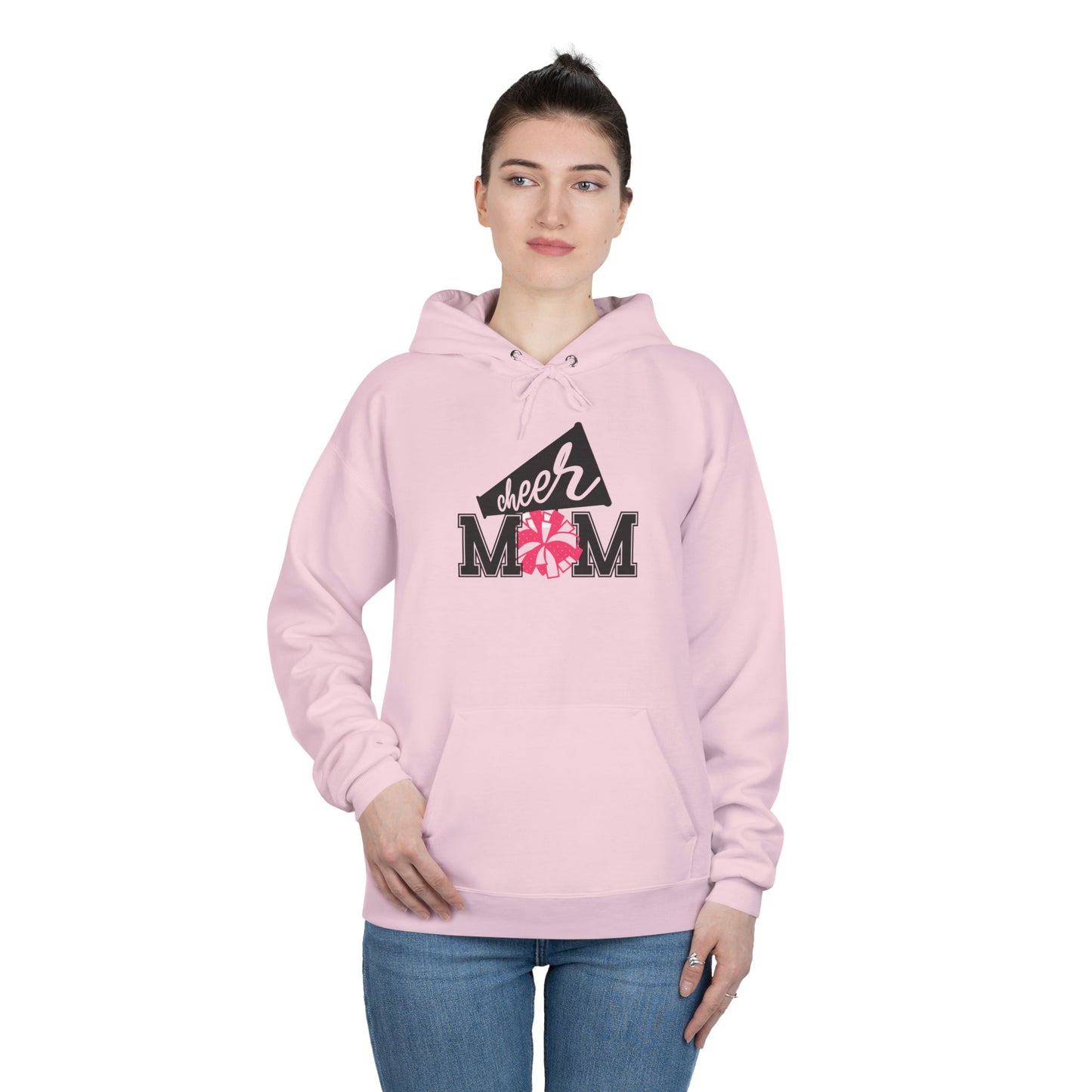 "PomPom Cheer Mom" Hoodie Sweatshirt