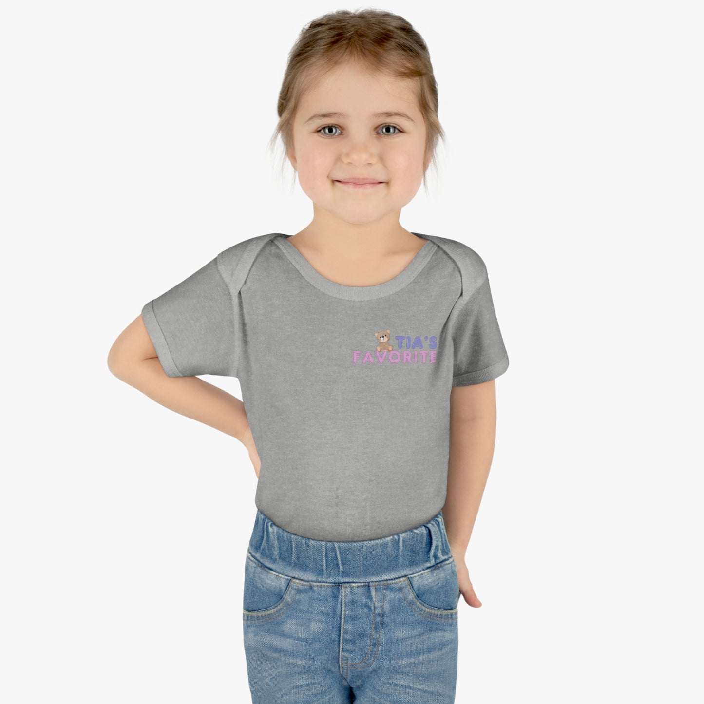 "Tia's Favorite" - Teddy Infant Bodysuit