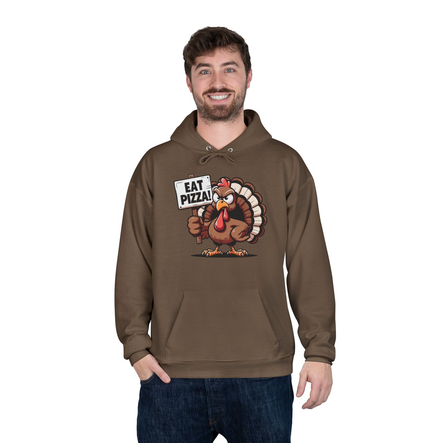 "Eat Pizza" Pullover Hoodie Sweatshirt
