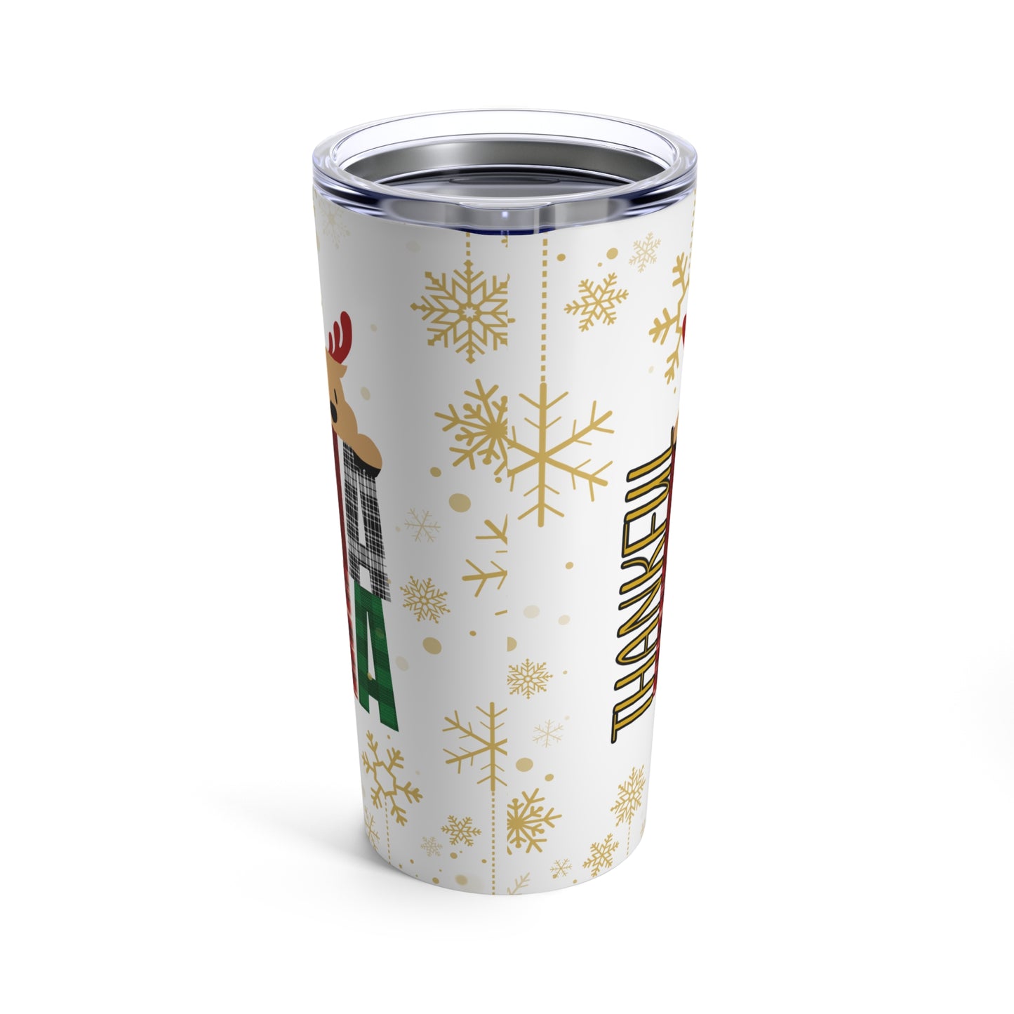 "Thankful Mama" - Reindeer Tumbler