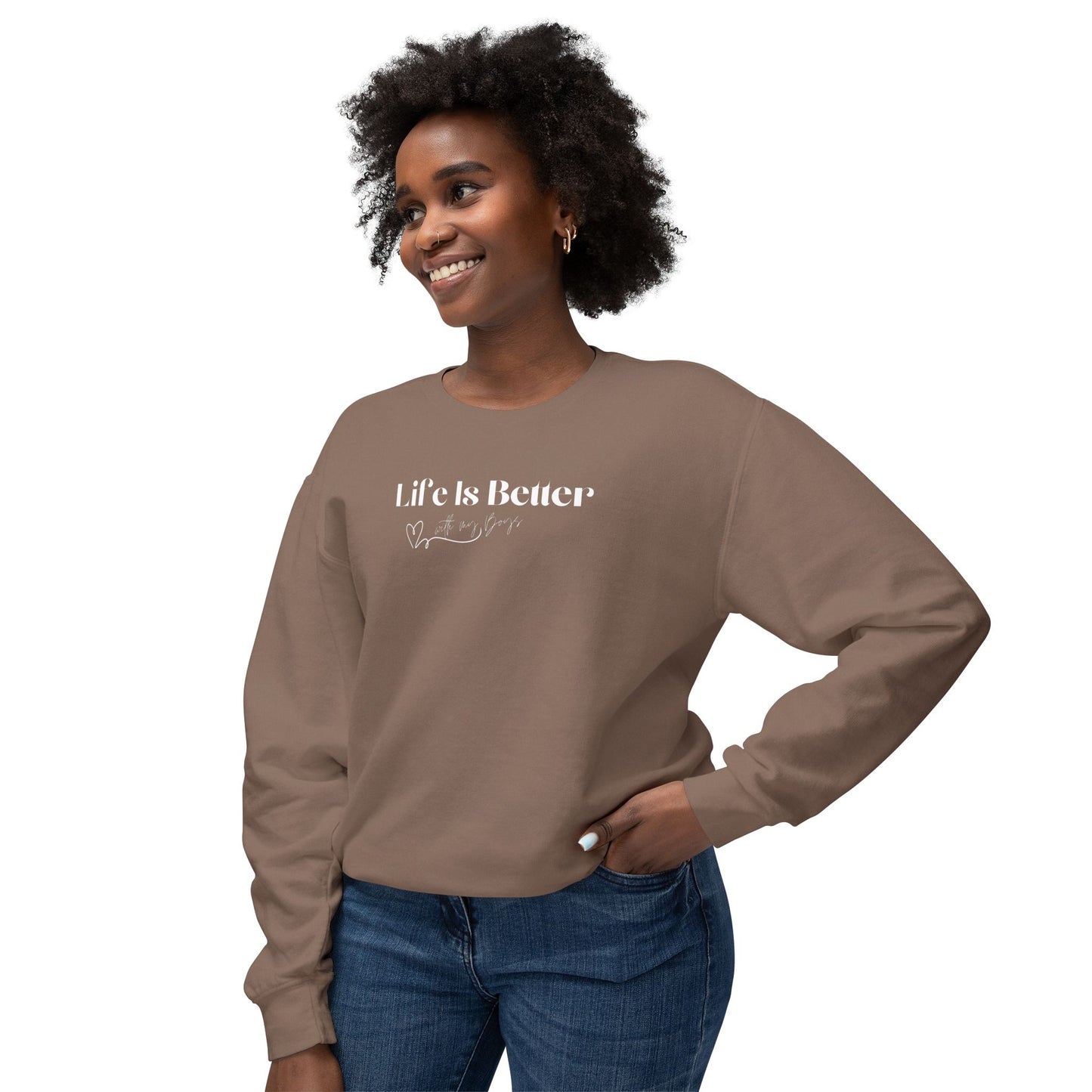 "Better with My Boys" Crewneck Sweatshirt