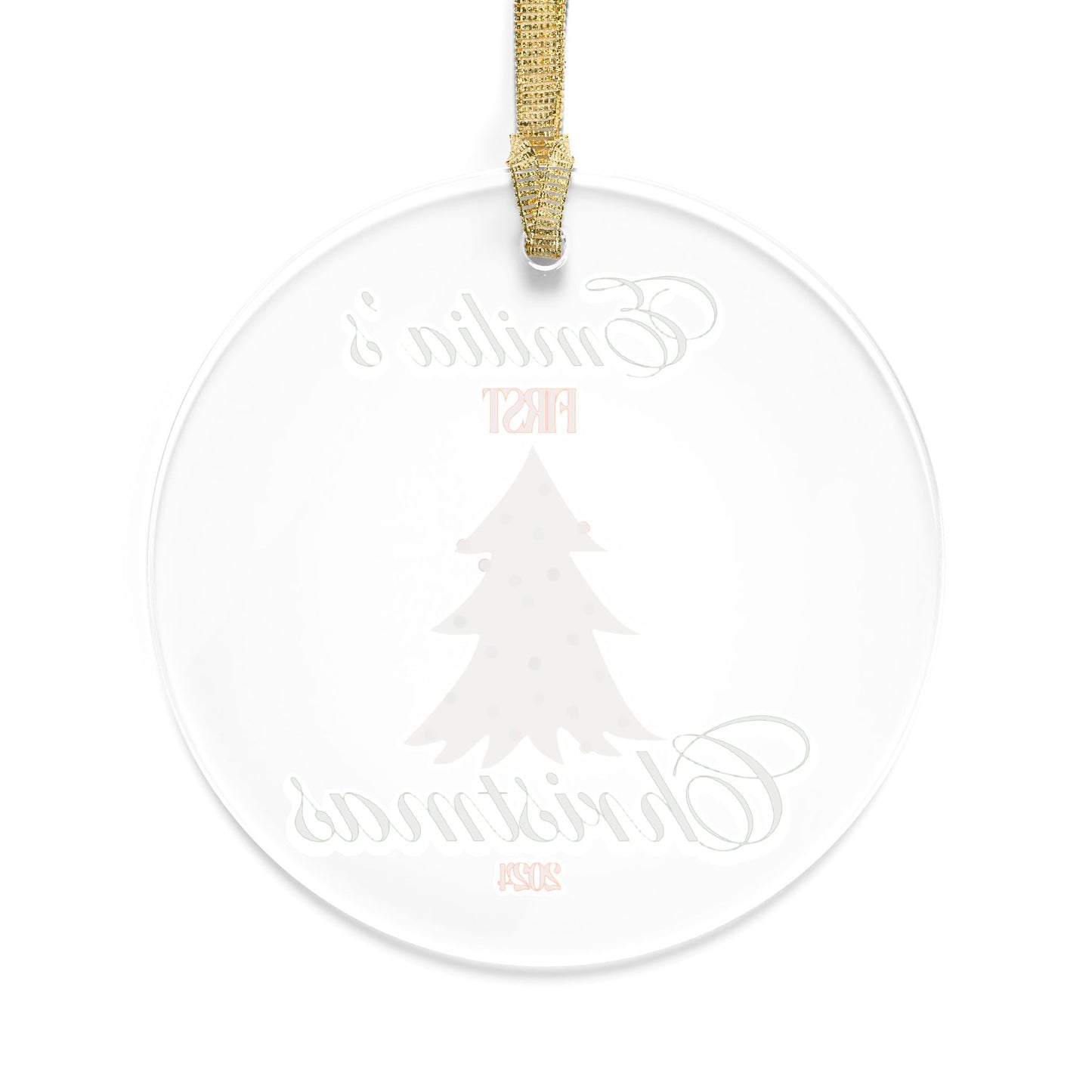 "First Christmas" Personalized Acrylic Ornament