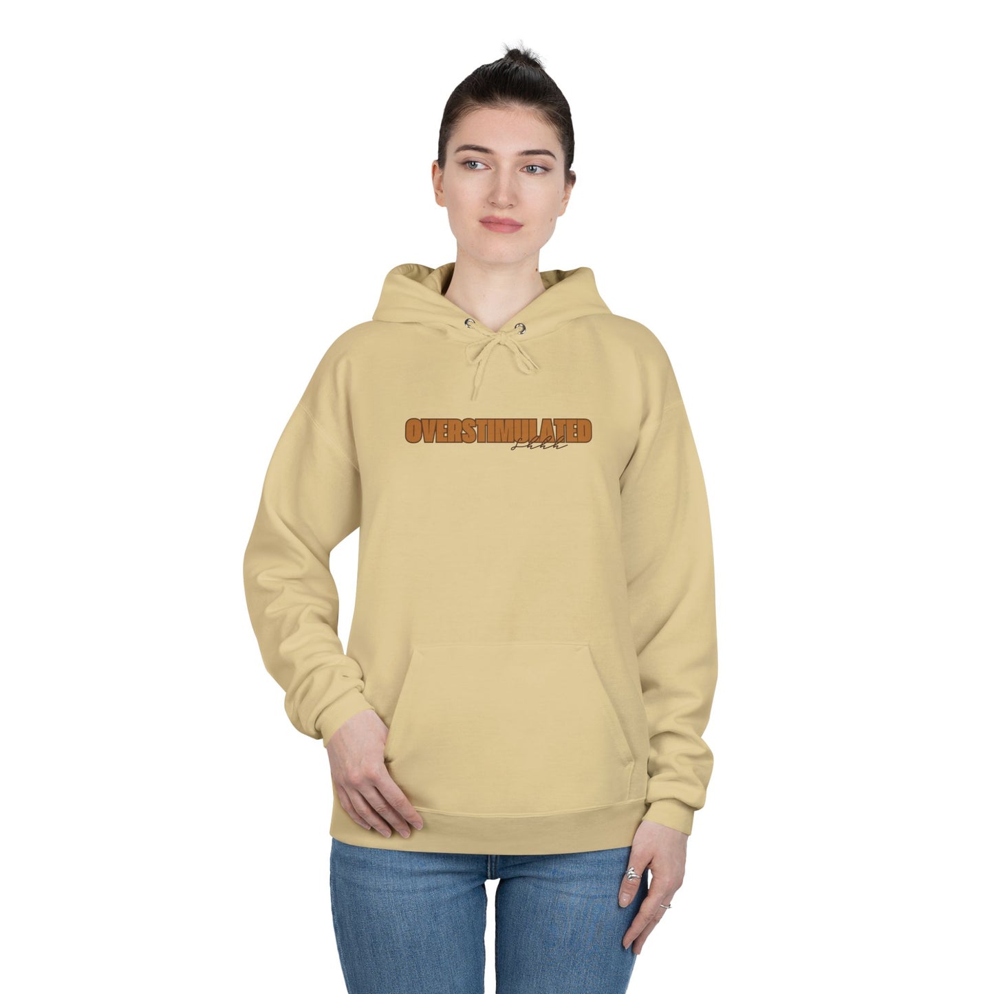 "Overstimulated - Shhh" Pullover Hoodie Sweatshirt