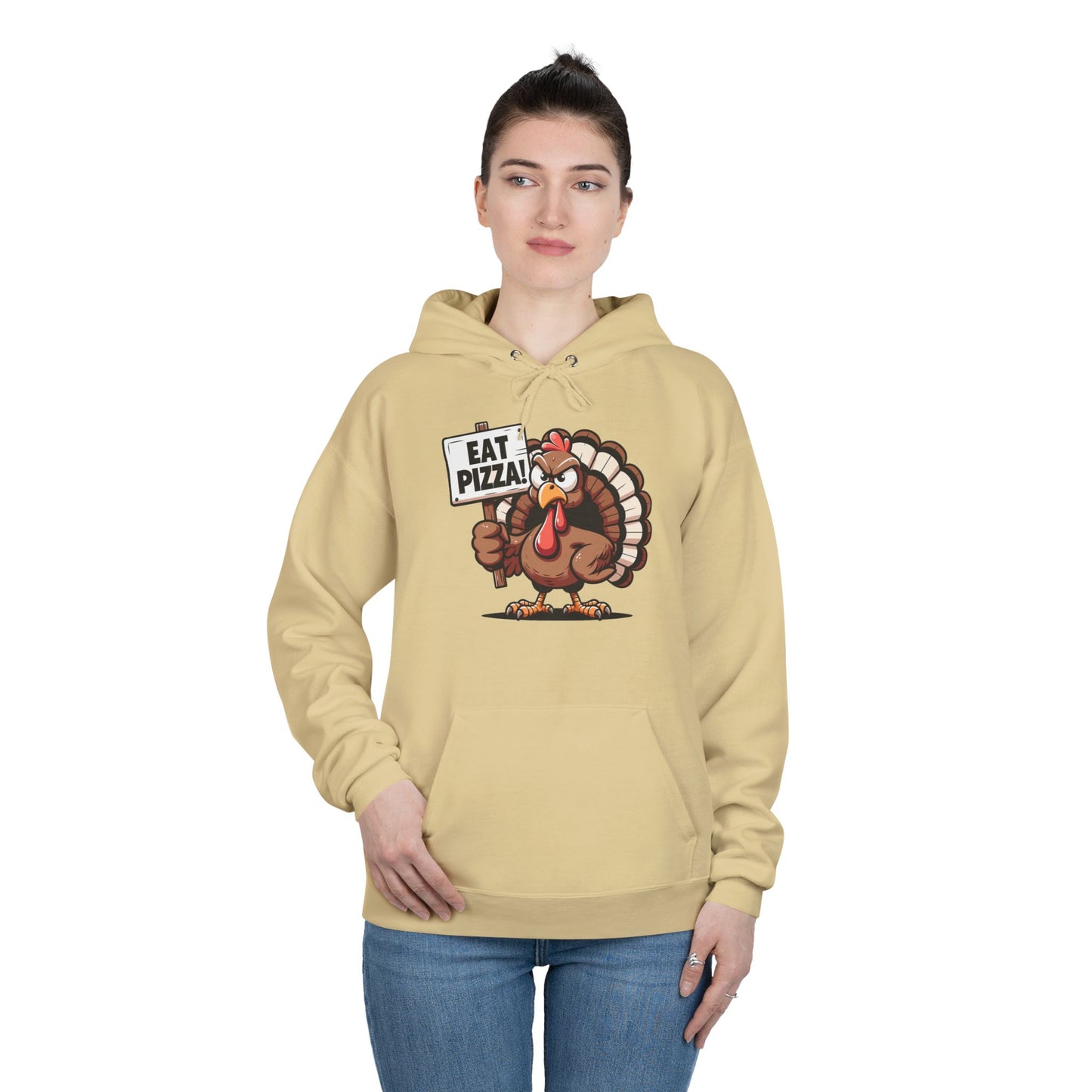 "Eat Pizza" Pullover Hoodie Sweatshirt
