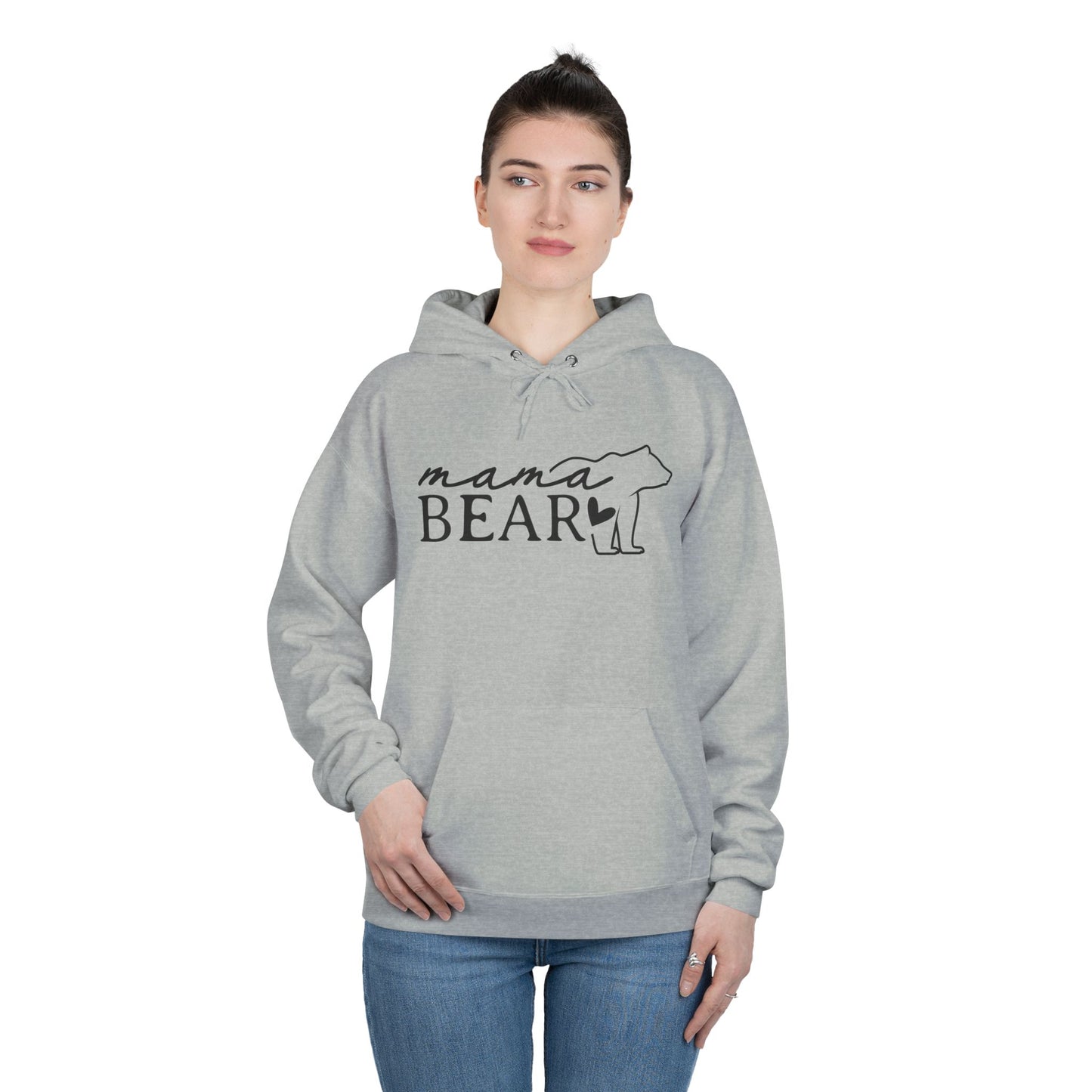 "Mama Bear Silhouette" Pullover Hoodie Sweatshirt