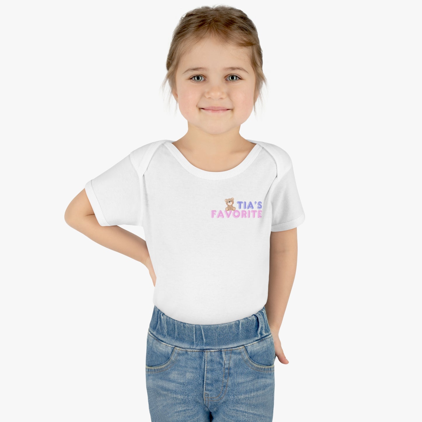 "Tia's Favorite" - Teddy Infant Bodysuit