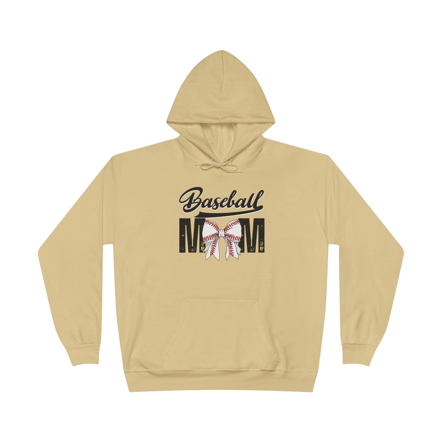 Personalized - "BaseBow" Baseball Mom Hoodie Sweatshirt