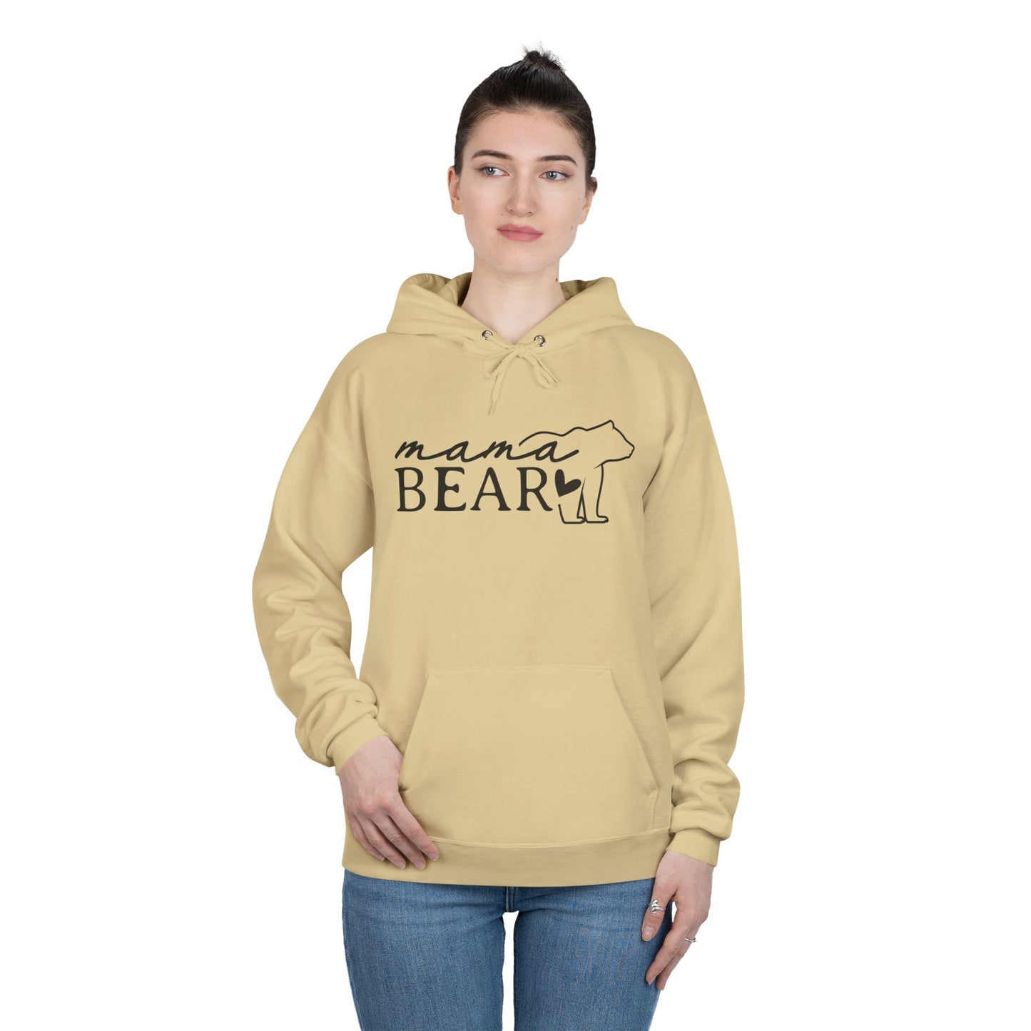 "Mama Bear Silhouette" Pullover Hoodie Sweatshirt