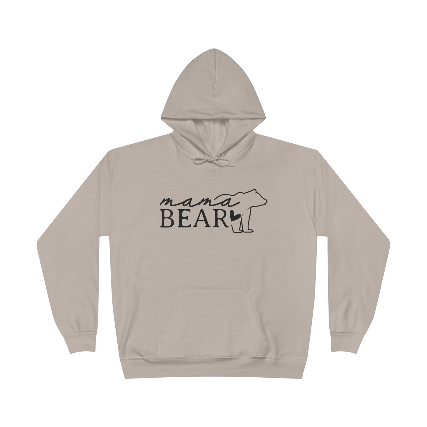 "Mama Bear Silhouette" Pullover Hoodie Sweatshirt