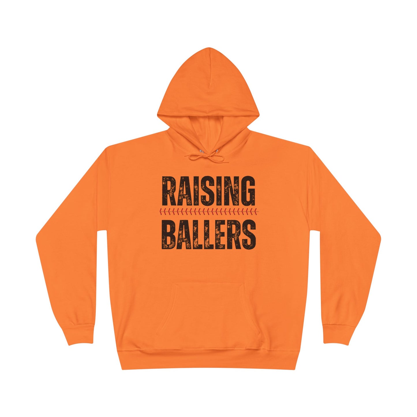 Personalized - "Raising Ballers" Baseball Mom Hoodie Sweatshirt