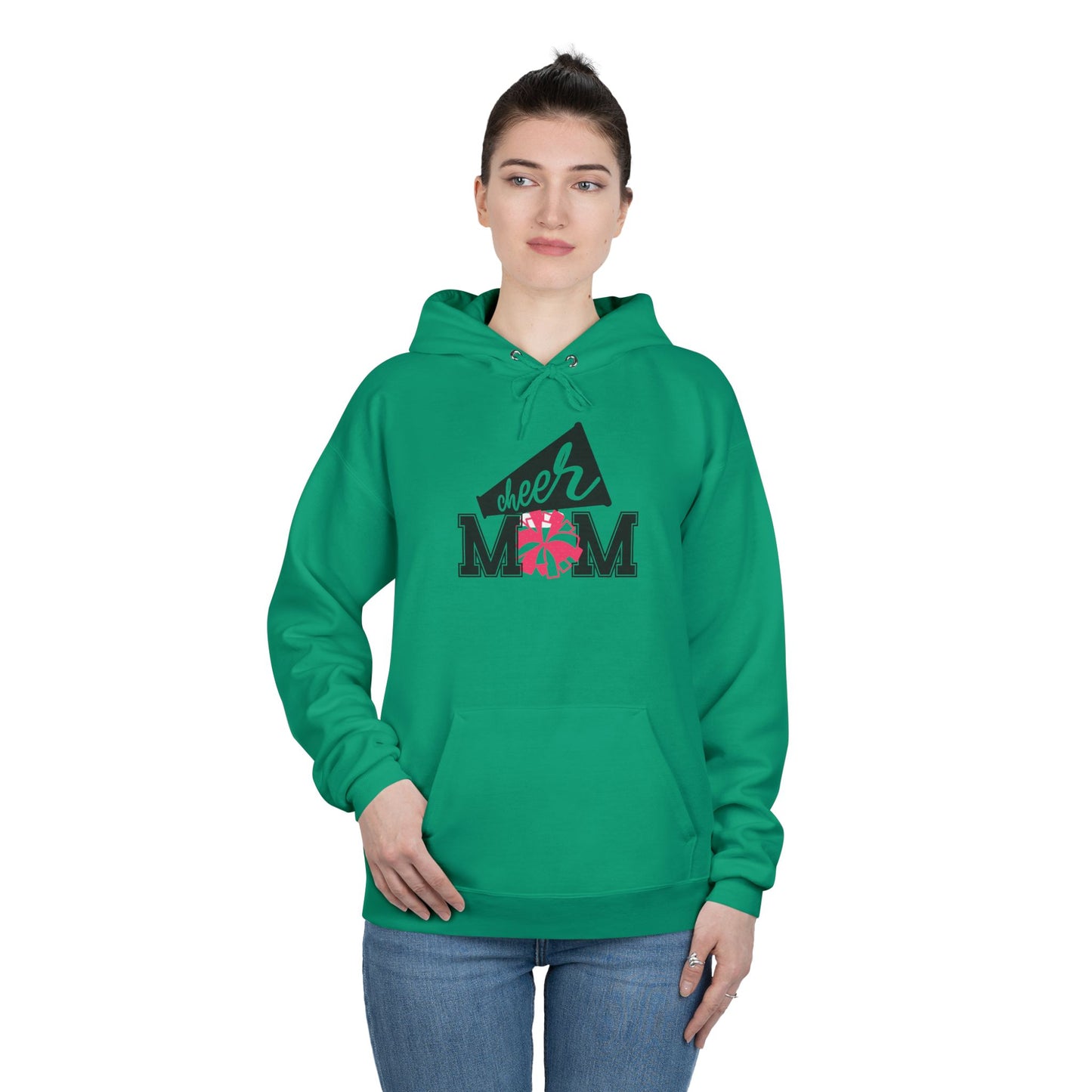 "PomPom Cheer Mom" Hoodie Sweatshirt