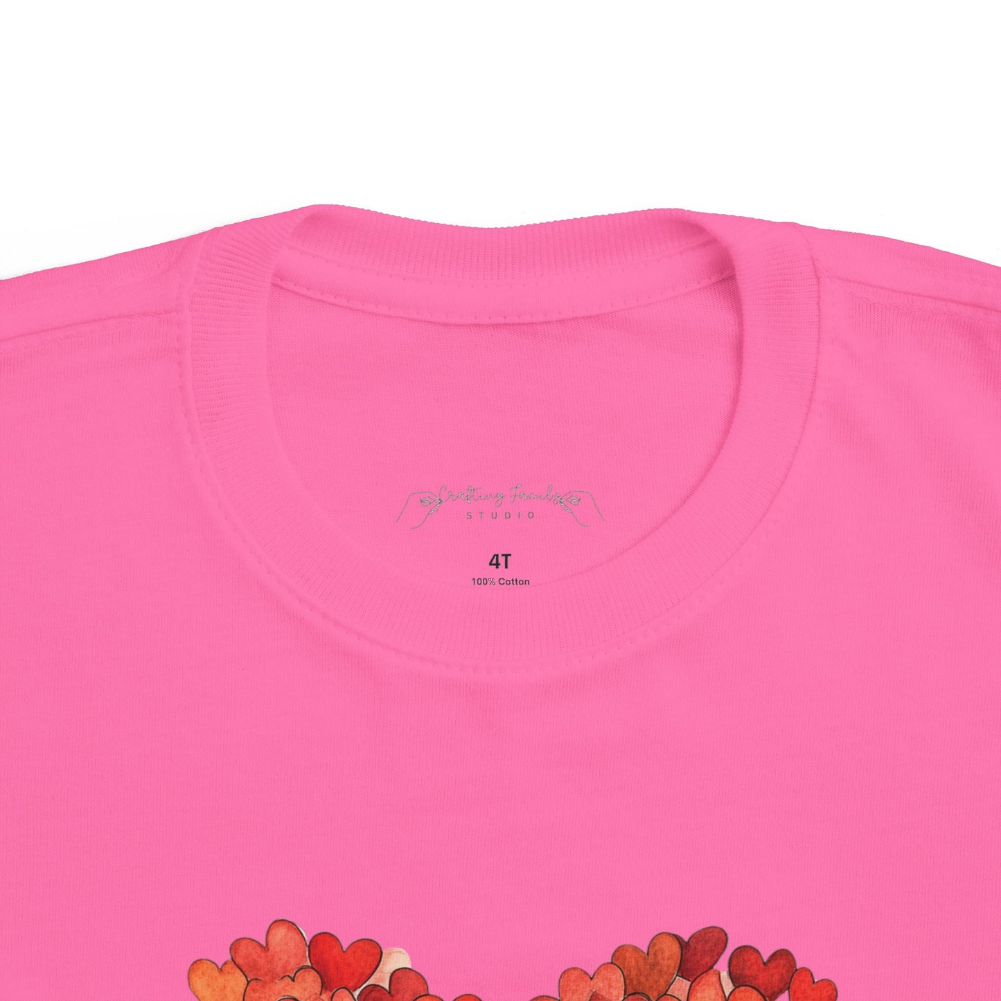 "Hearts in Heart" Toddler's Jersey Tee