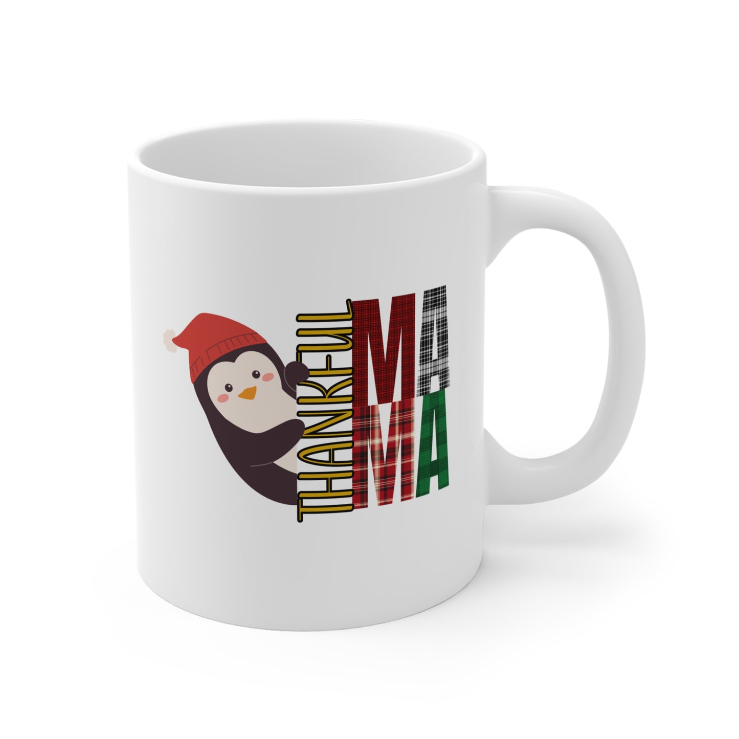 “Thankful Mama” - Penguin Mug