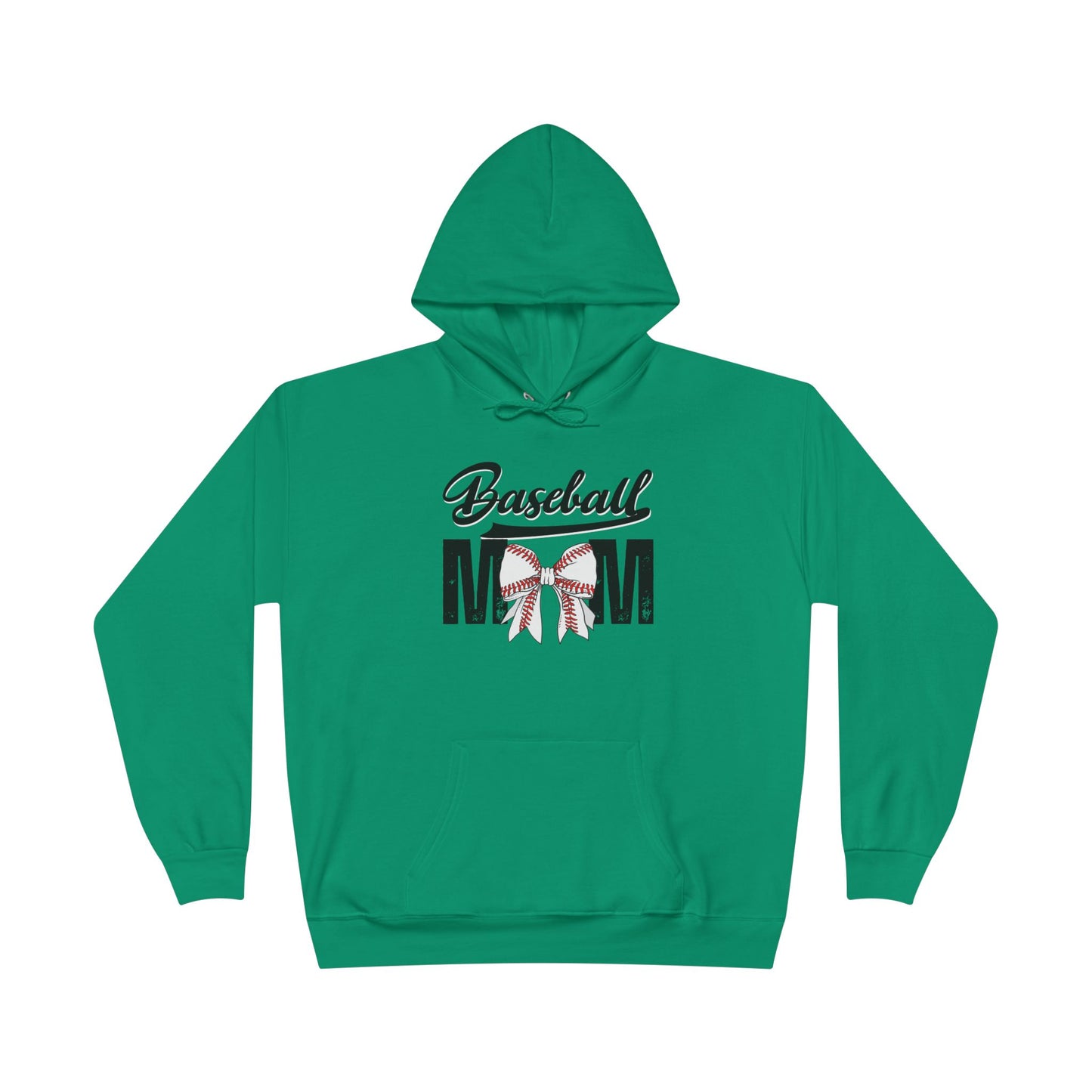 Personalized - "BaseBow" Baseball Mom Hoodie Sweatshirt