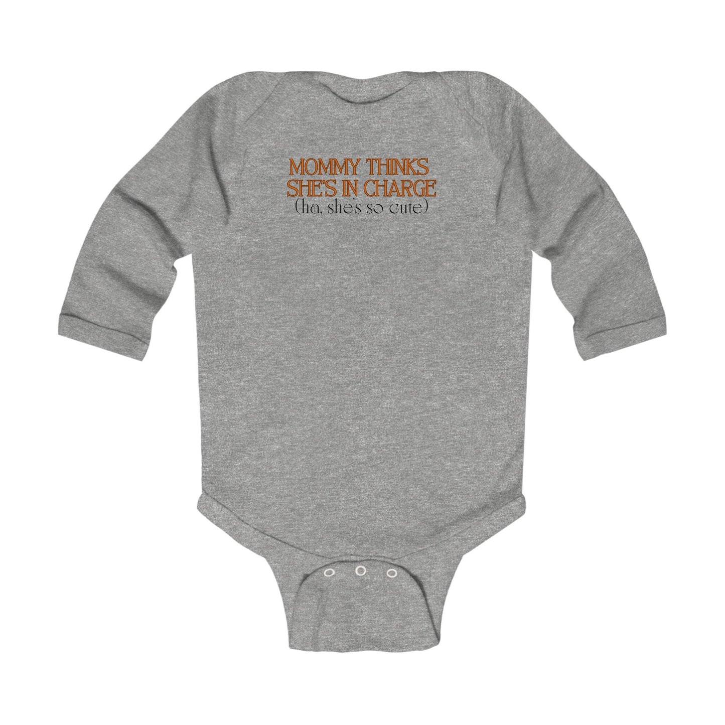 “Mom in Charge” Long Sleeve Bodysuit