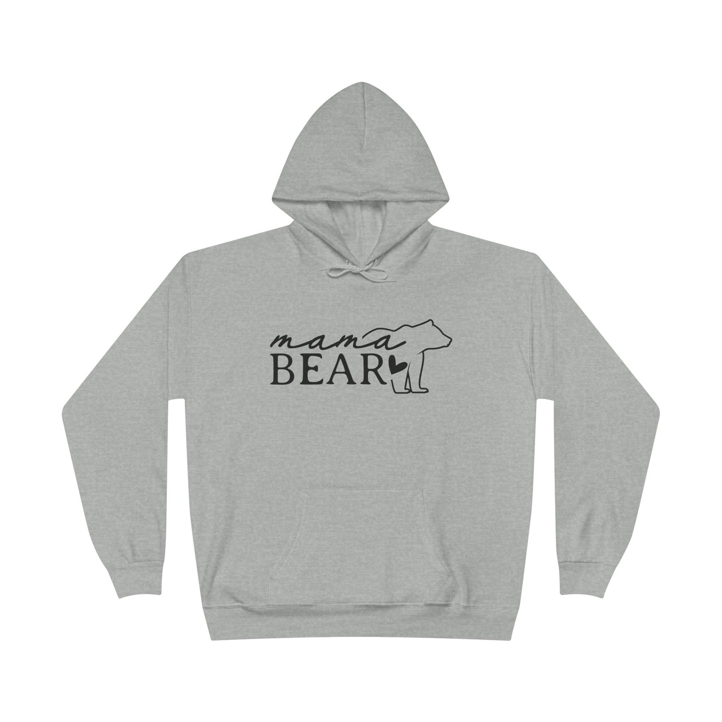 "Mama Bear Silhouette" Pullover Hoodie Sweatshirt