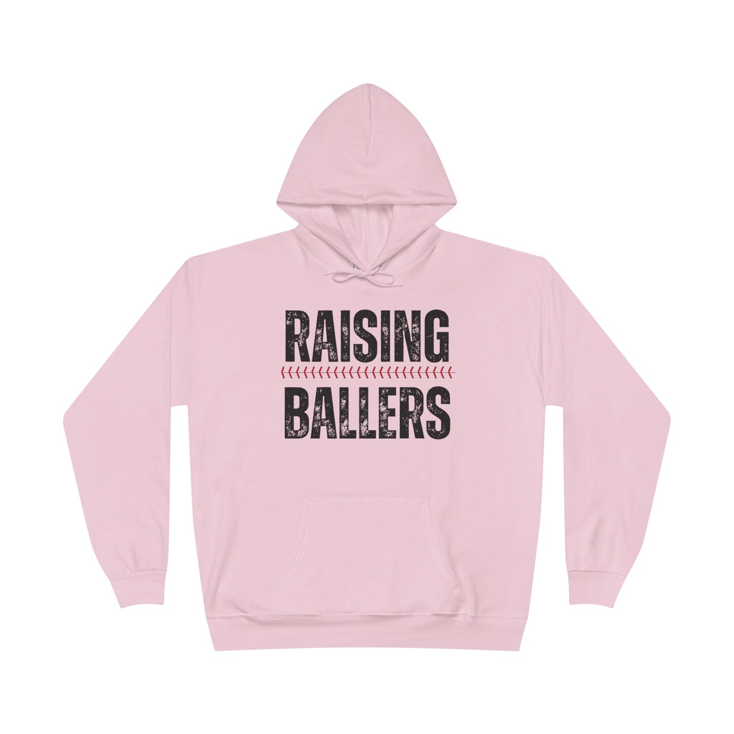 Personalized - "Raising Ballers" Baseball Mom Hoodie Sweatshirt