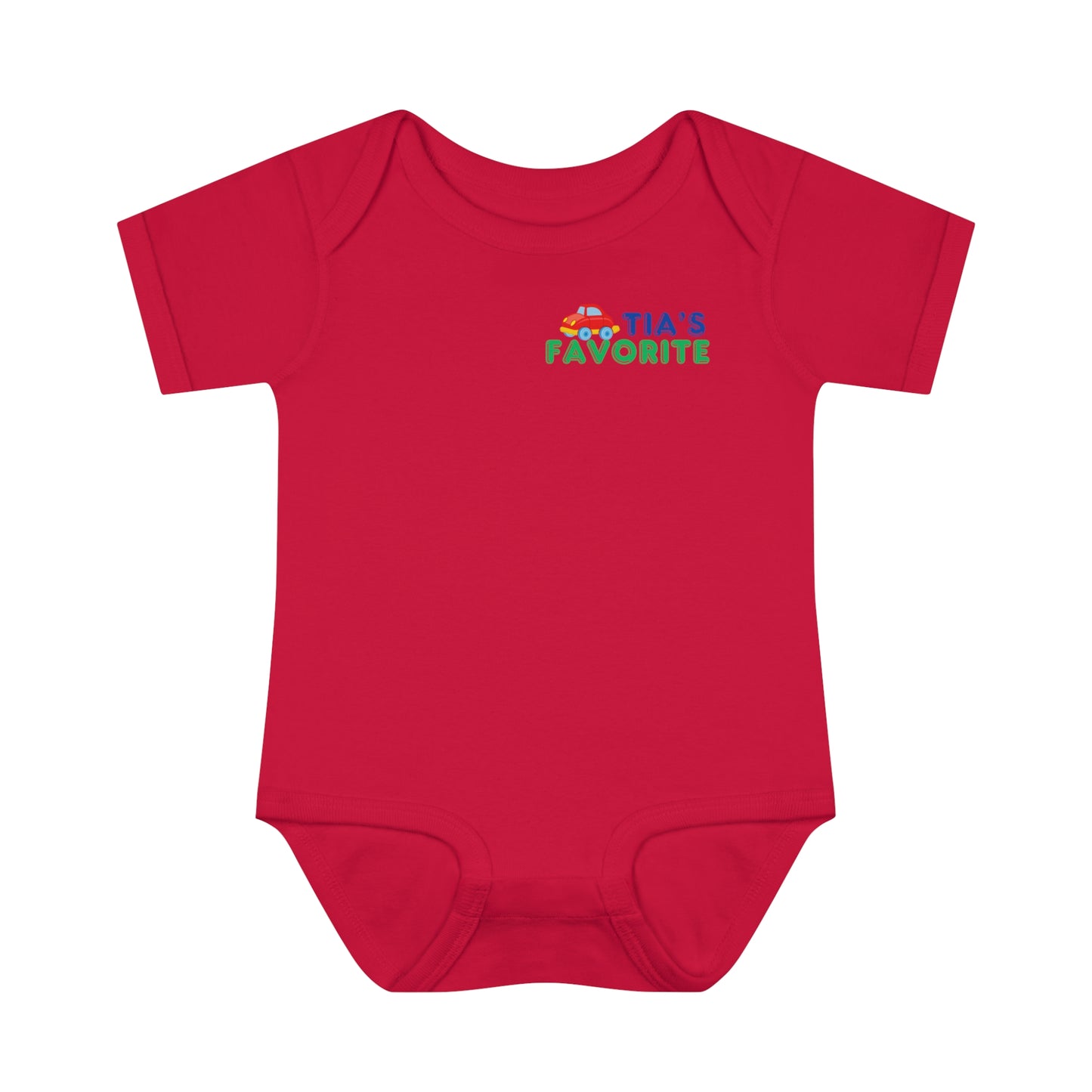 "Tia's Favorite" - ToyCar Infant Bodysuit