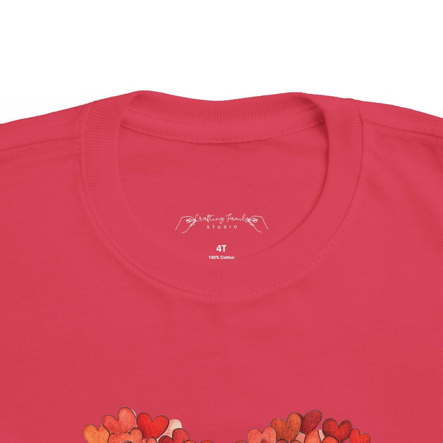 "Hearts in Heart" Toddler's Jersey Tee