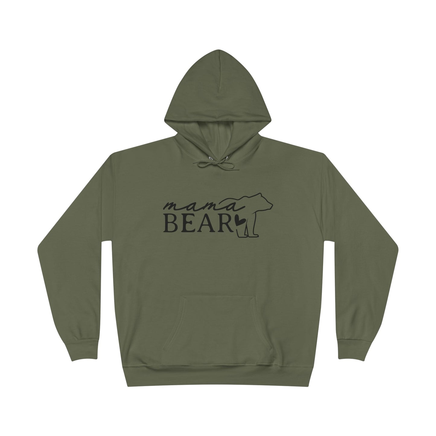 "Mama Bear Silhouette" Pullover Hoodie Sweatshirt