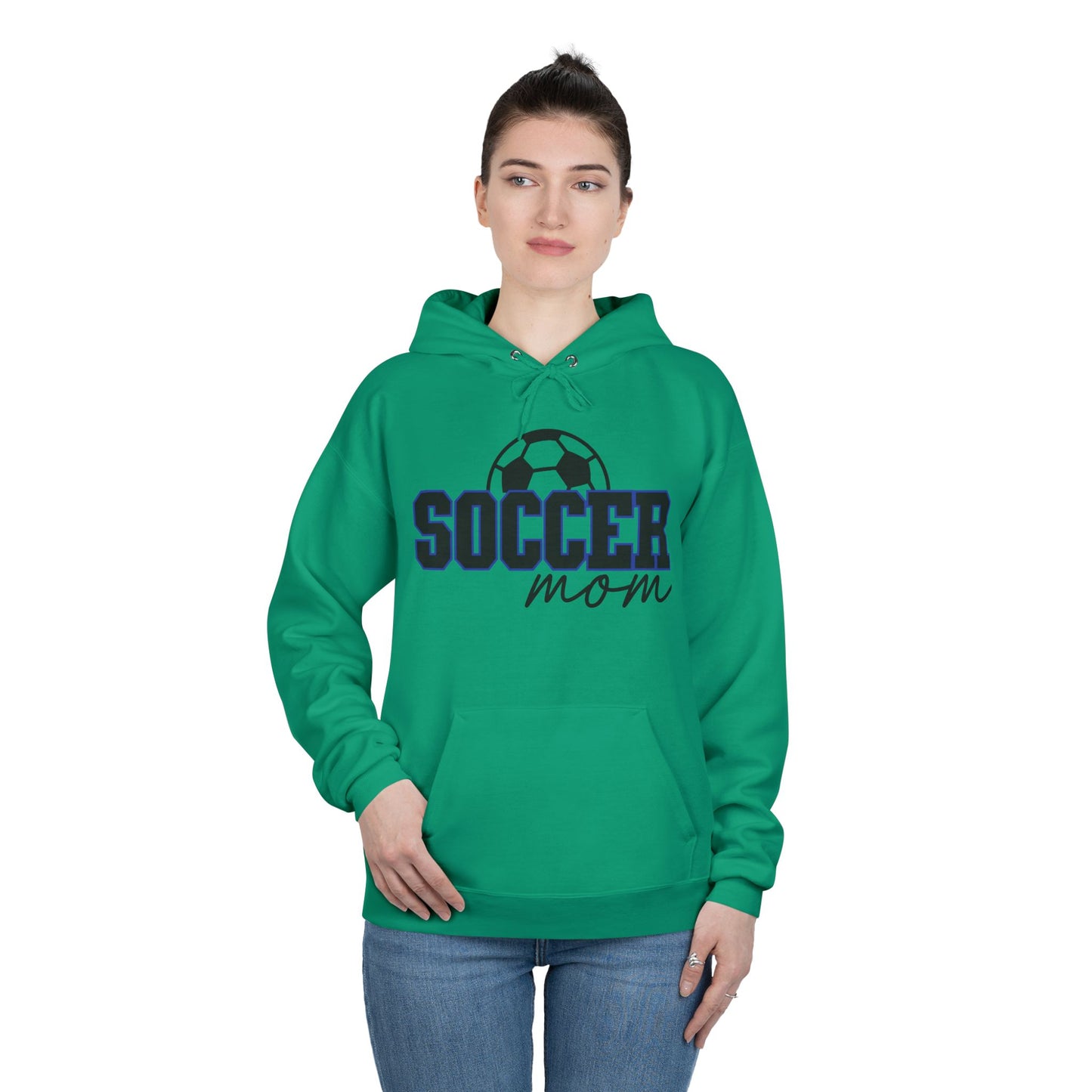 "Soccer Mom" Soccer Ball Hoodie Sweatshirt