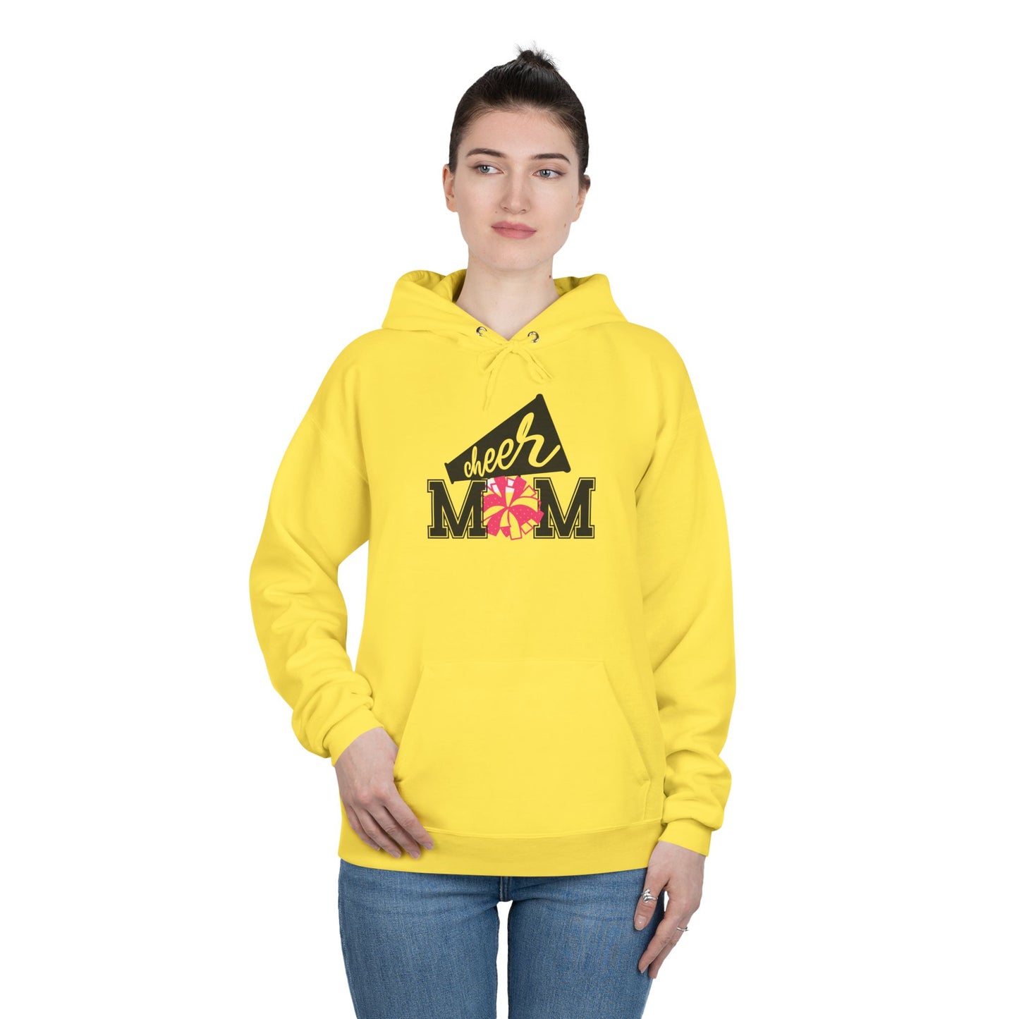 "PomPom Cheer Mom" Hoodie Sweatshirt