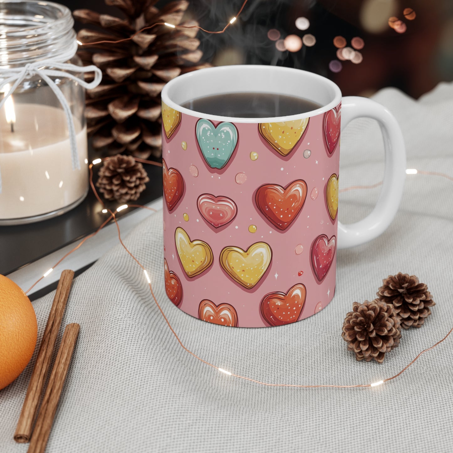 "Heart Candy" - Pink Mug